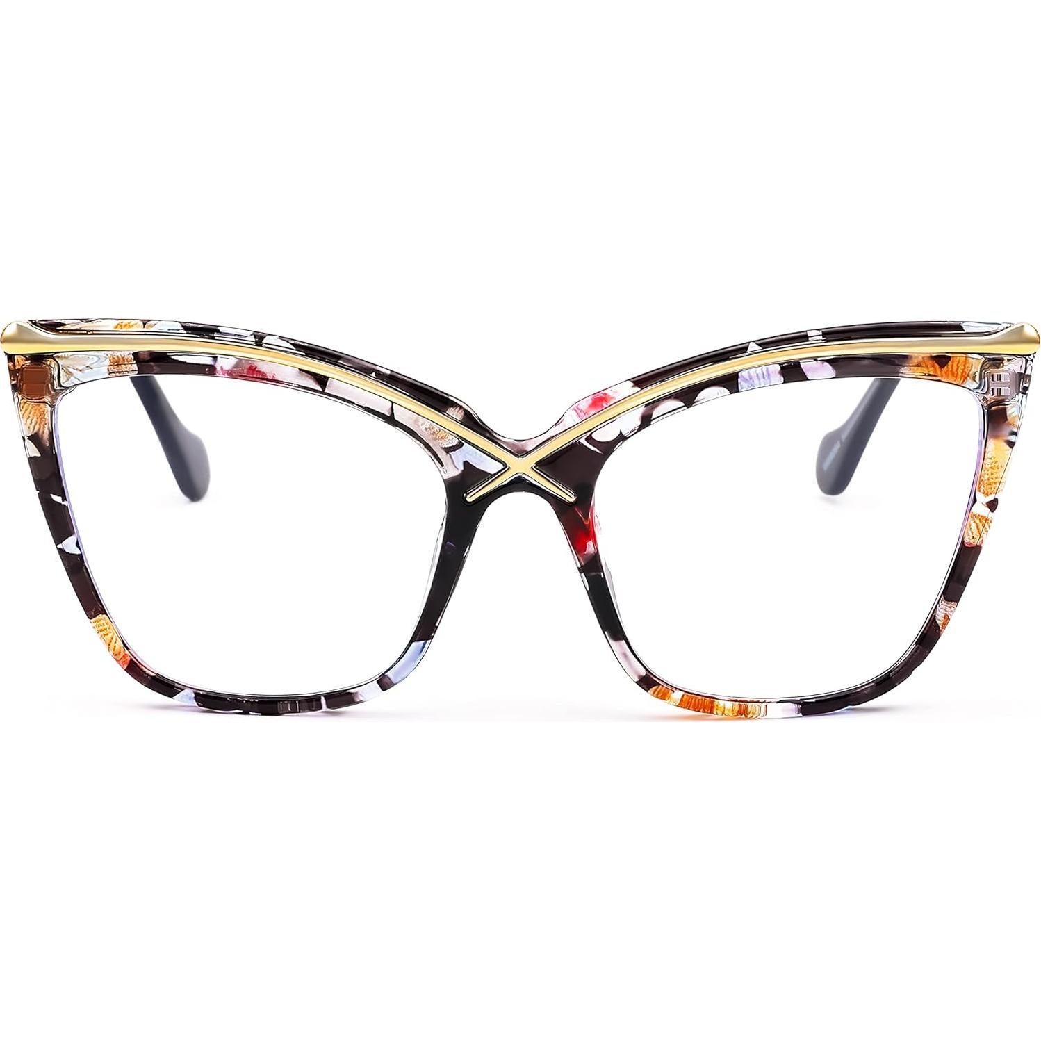 Gafas Cuadradas Sobredimensionadas FEISEDY Anti Luz Azul