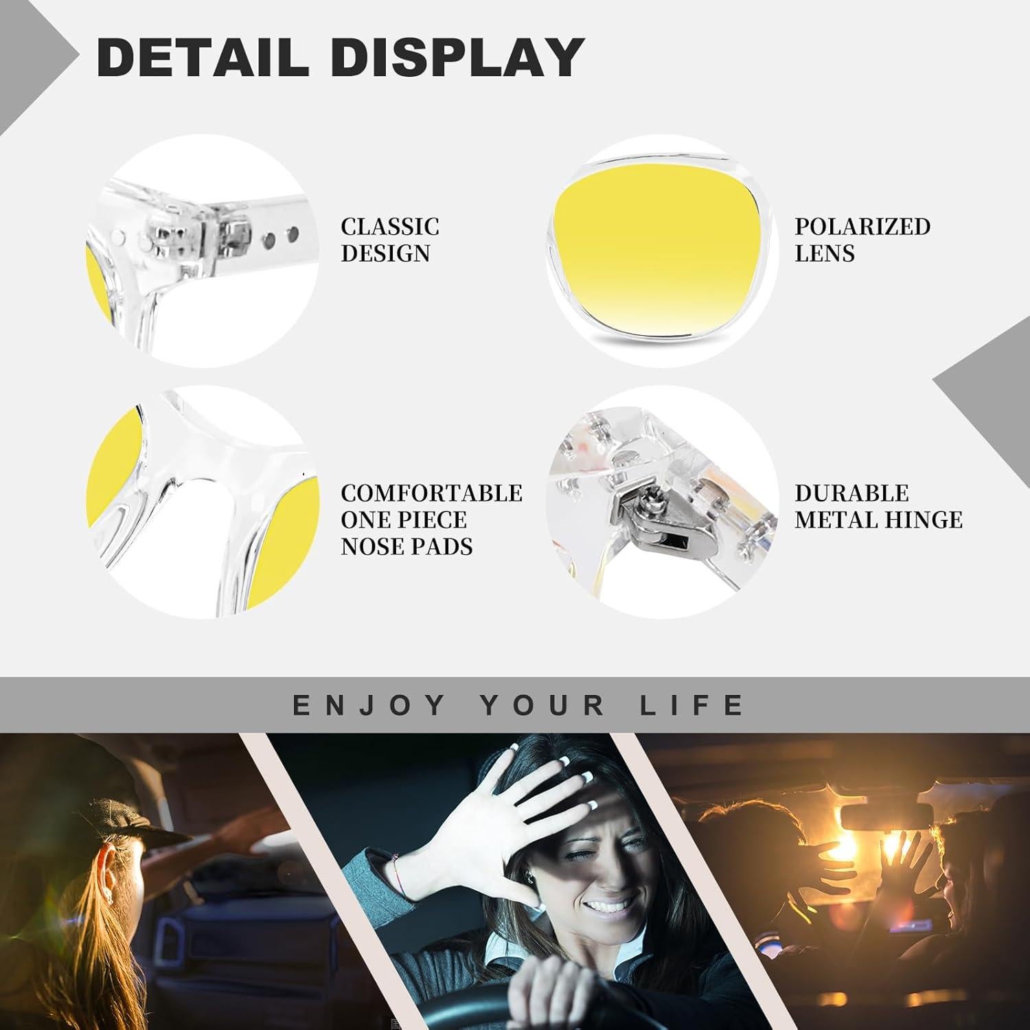 Gafas de Conducción HAOLOTA Polarizadas HD Antirreflejo