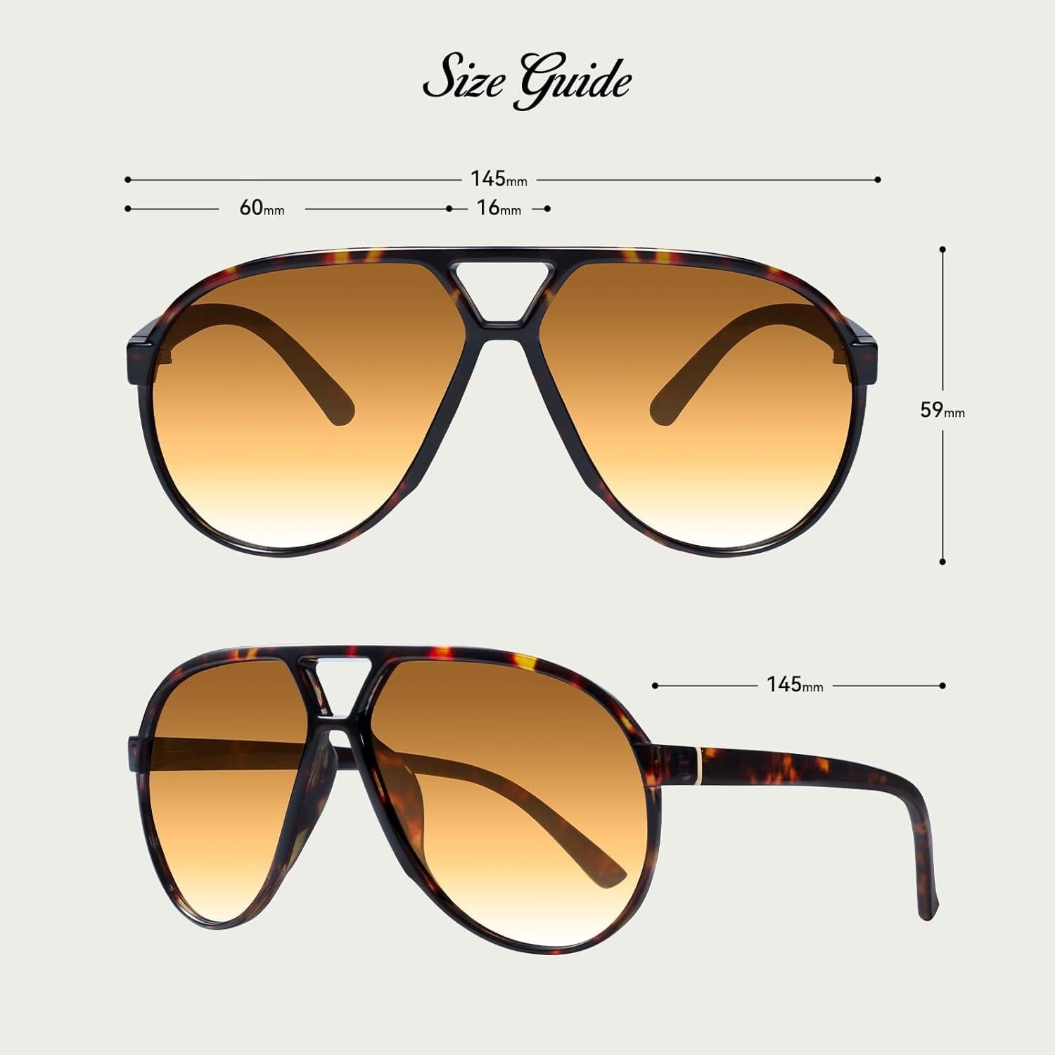 Gafas de Sol Aviador Oversized Mosanana MS52482 UV400