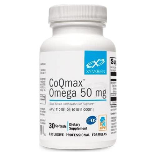 Suplemento Cardiovascular XYMOGEN CoQmax Omega 30 Gelatinas
