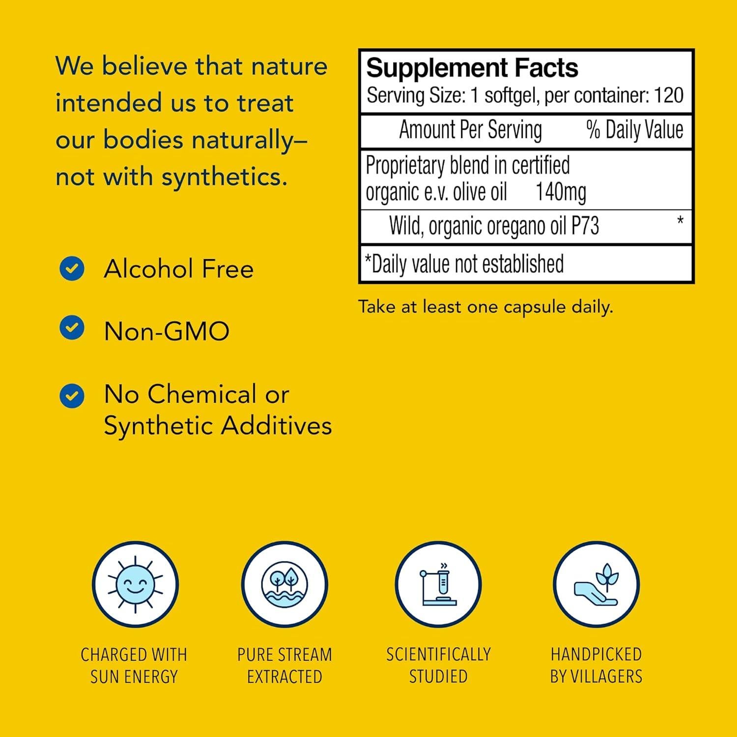 Suplemento Oreganol P73 North American Herb 120 Softgels