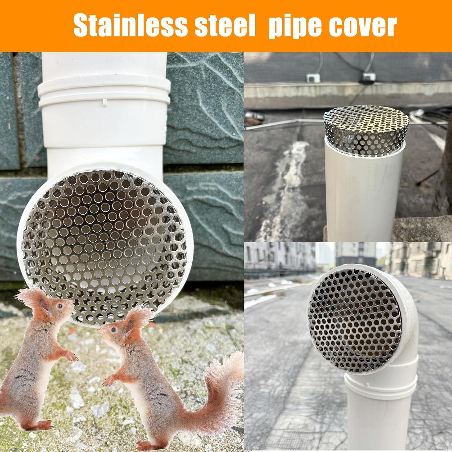 Tapa de Ventilación de PVC LOVEERCT 4.24-4.34" ID Acero Inoxidable