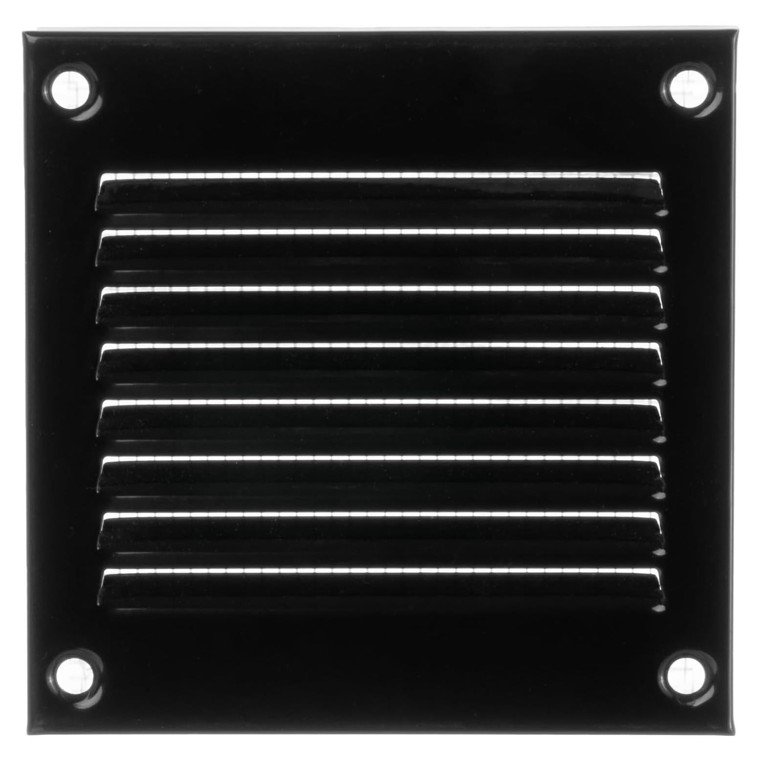 Cubierta de Ventilación Steinberg14 Negra 10x10 cm con Malla