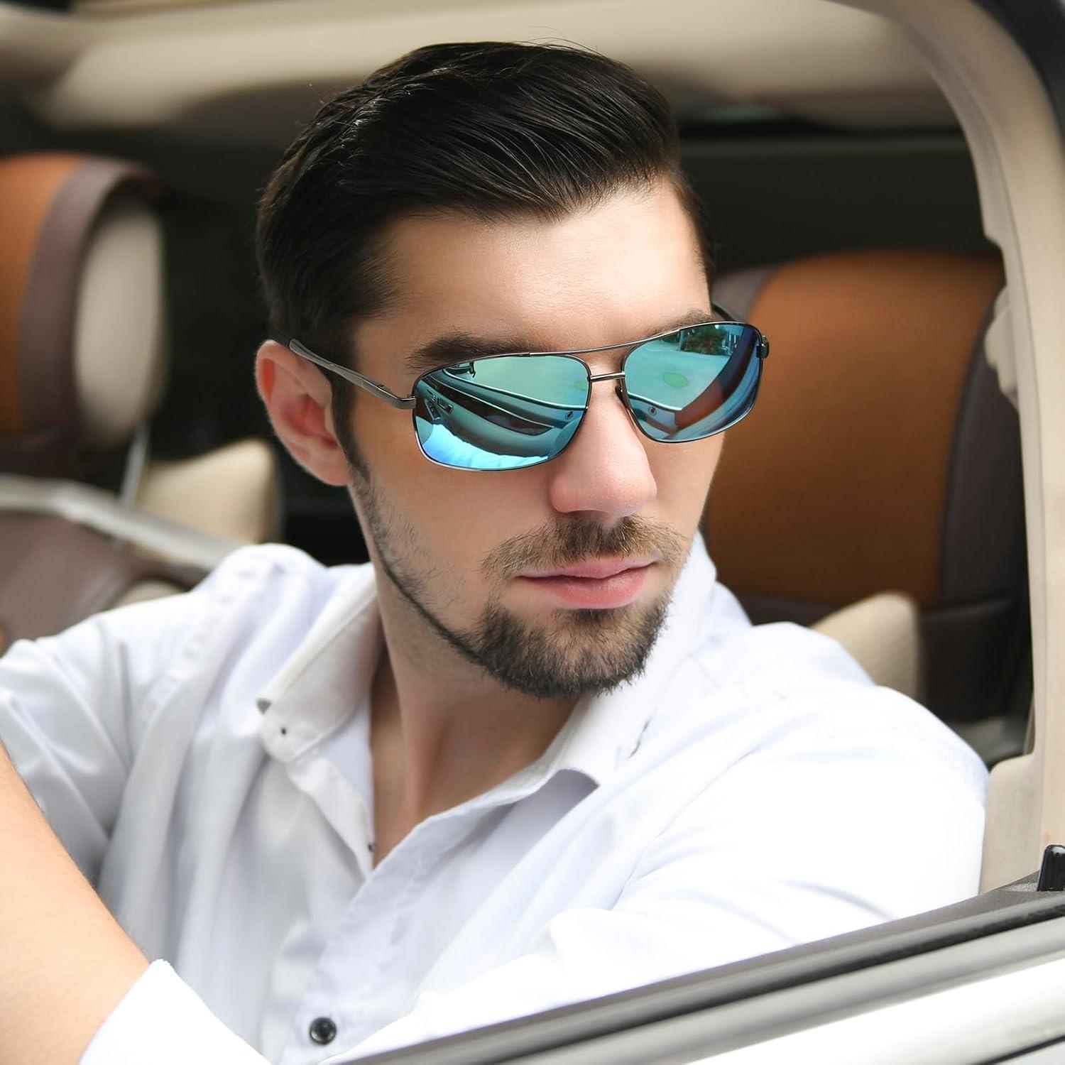 Gafas de sol polarizadas SUNGAIT cuadradas para hombres
