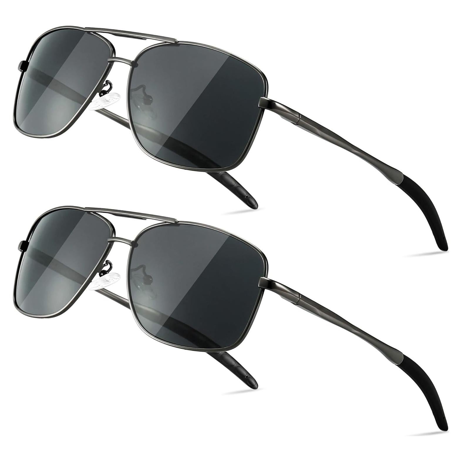 Gafas de sol polarizadas SUNGAIT para hombres con marco metal