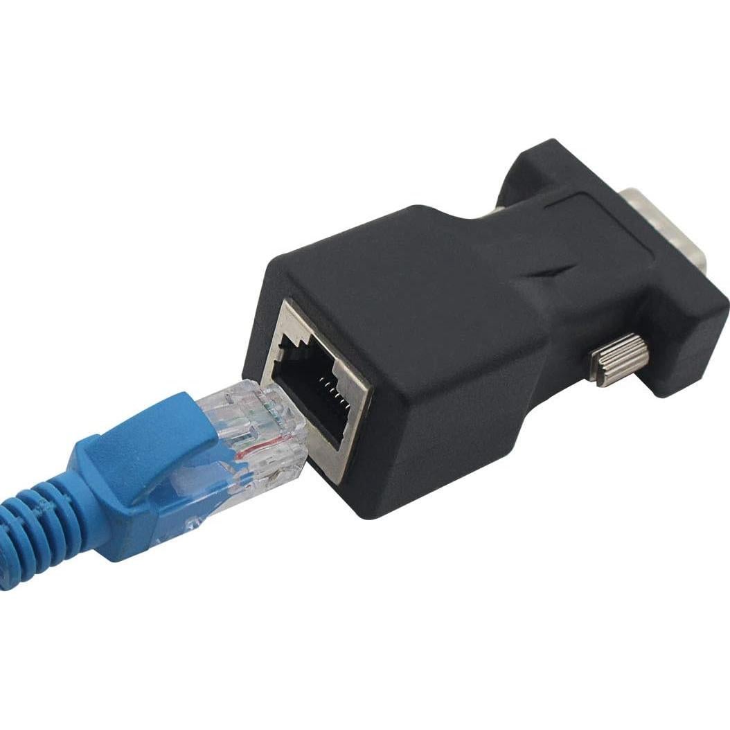 Adaptador DB9 RS232 a RJ45 YIOVVOM - Extensor de Red