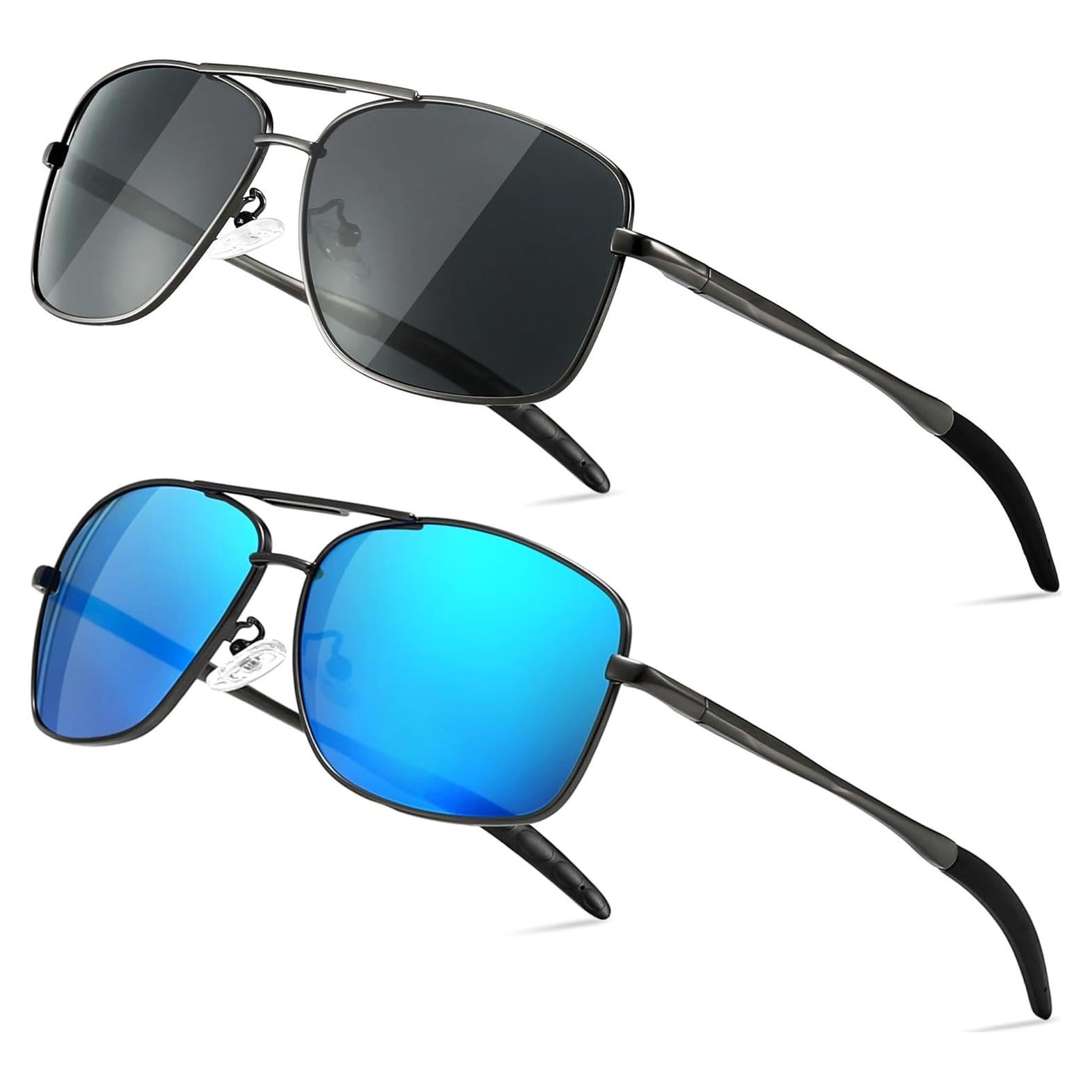 Gafas de sol polarizadas SUNGAIT para hombres, marco metal