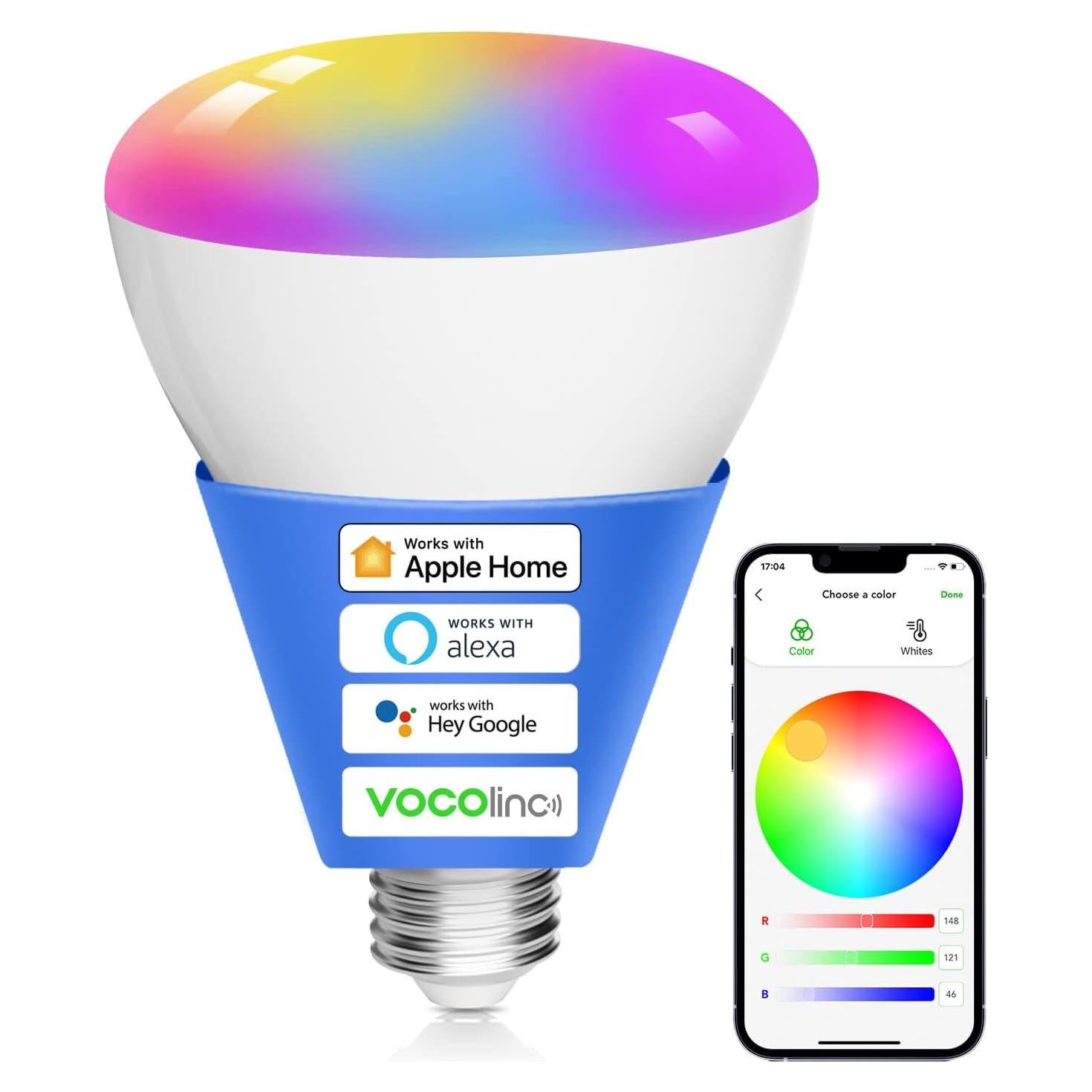 Bombilla Inteligente VOCOlinc BR30 RGBW 9.5W E26 WiFi