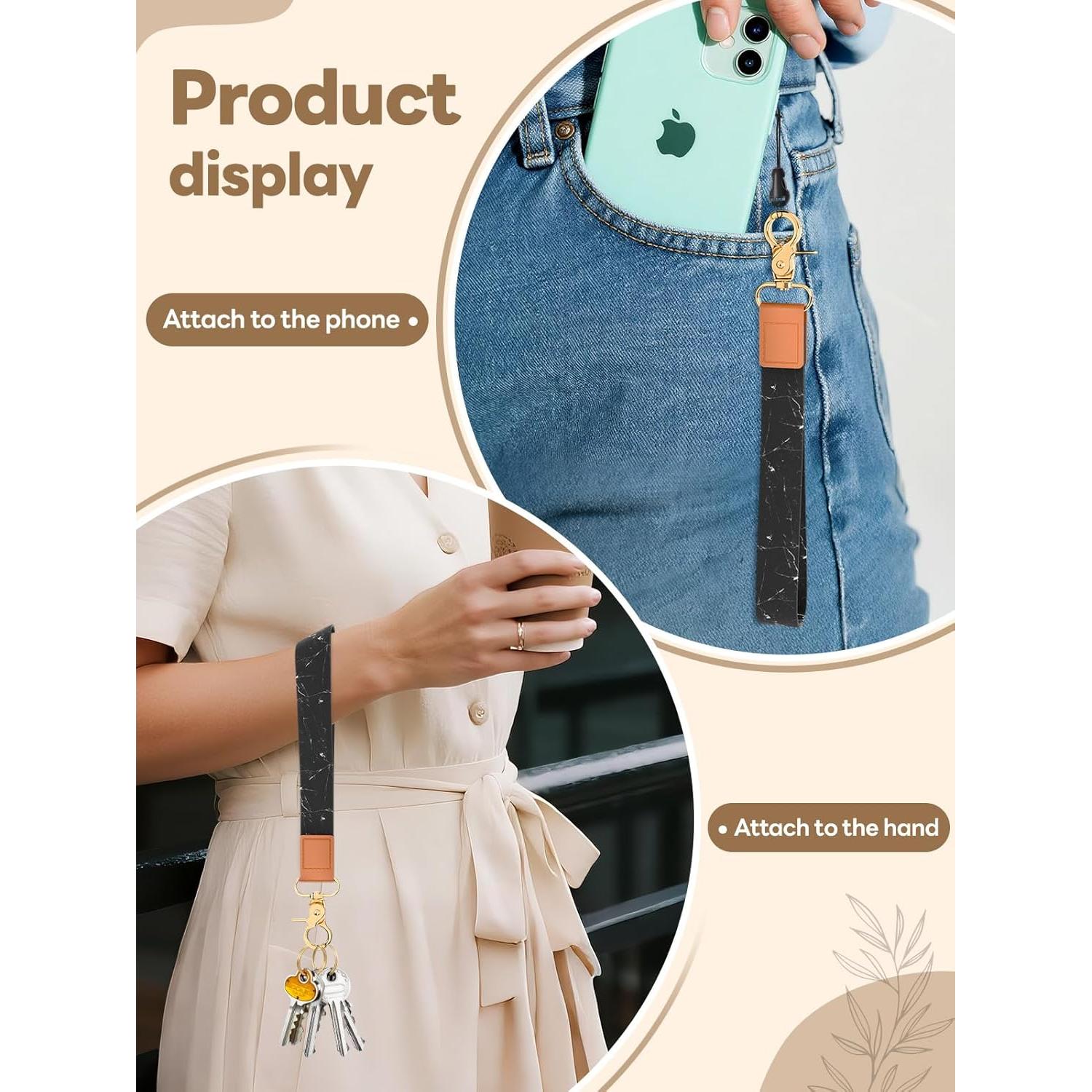 Llave de muñeca Handlein Z para mujeres y hombres, negro