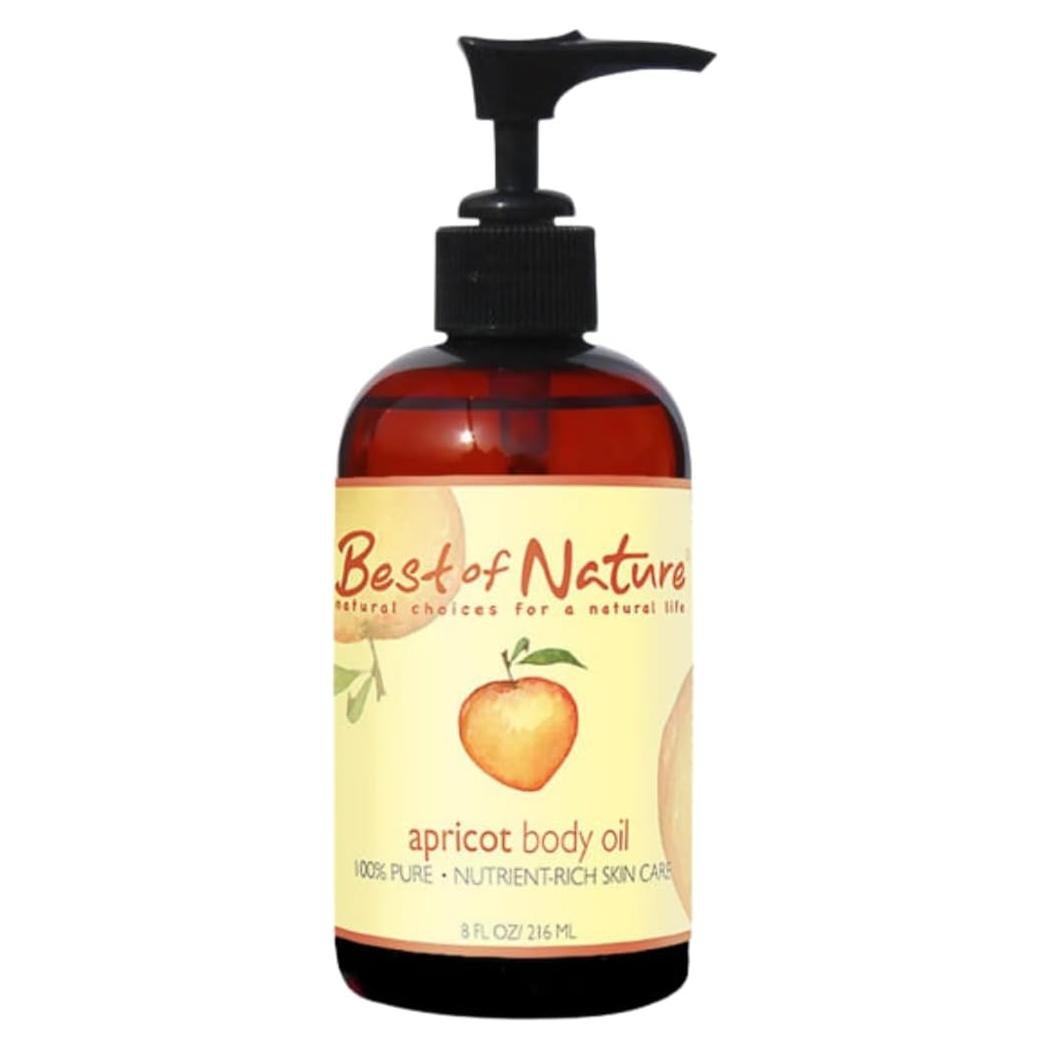 Aceite de Albaricoque Puro Lo Mejor de la Naturaleza 236.6 ml - Hidratante para Piel y Cabello