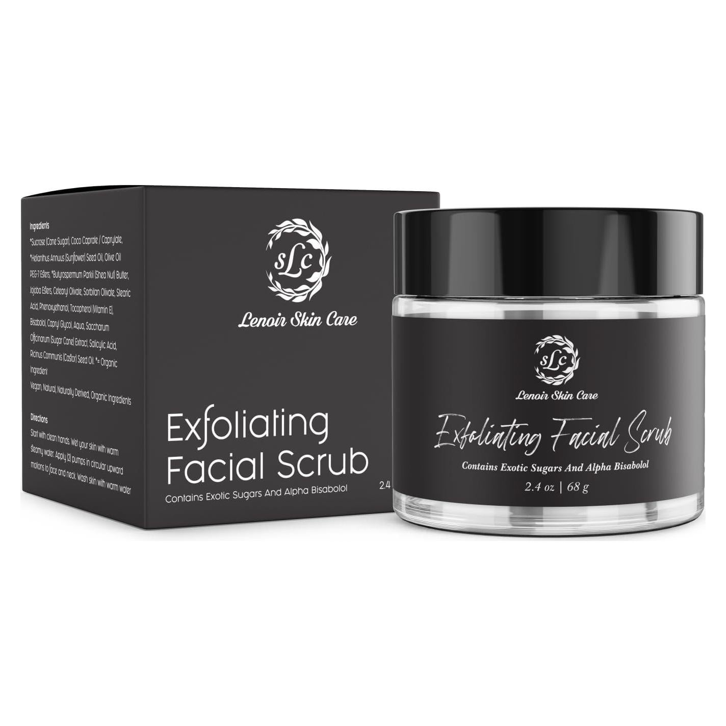 Exfoliante Facial Natural Lenoir 68g - Vegano y Sin Fragancia