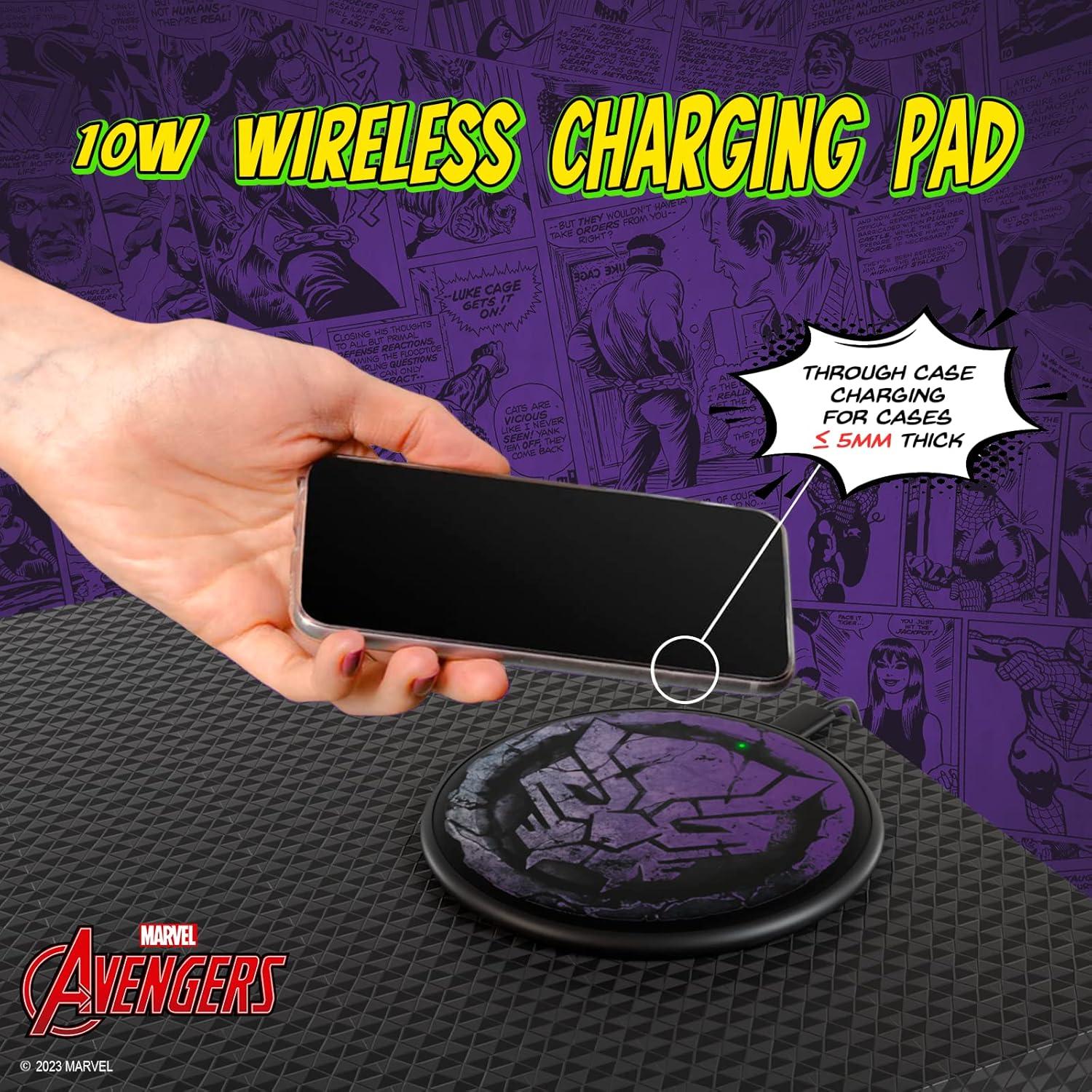 Base de Carga Inalámbrica Marvel Avengers Black Panther 10W