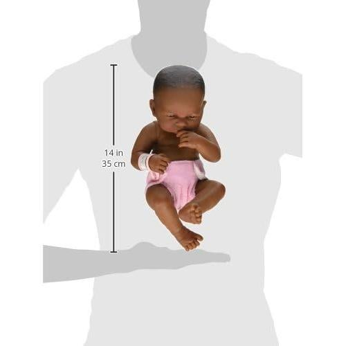 Muñeca Realista Afroamericana JC Toys 35.56 cm Anatómica