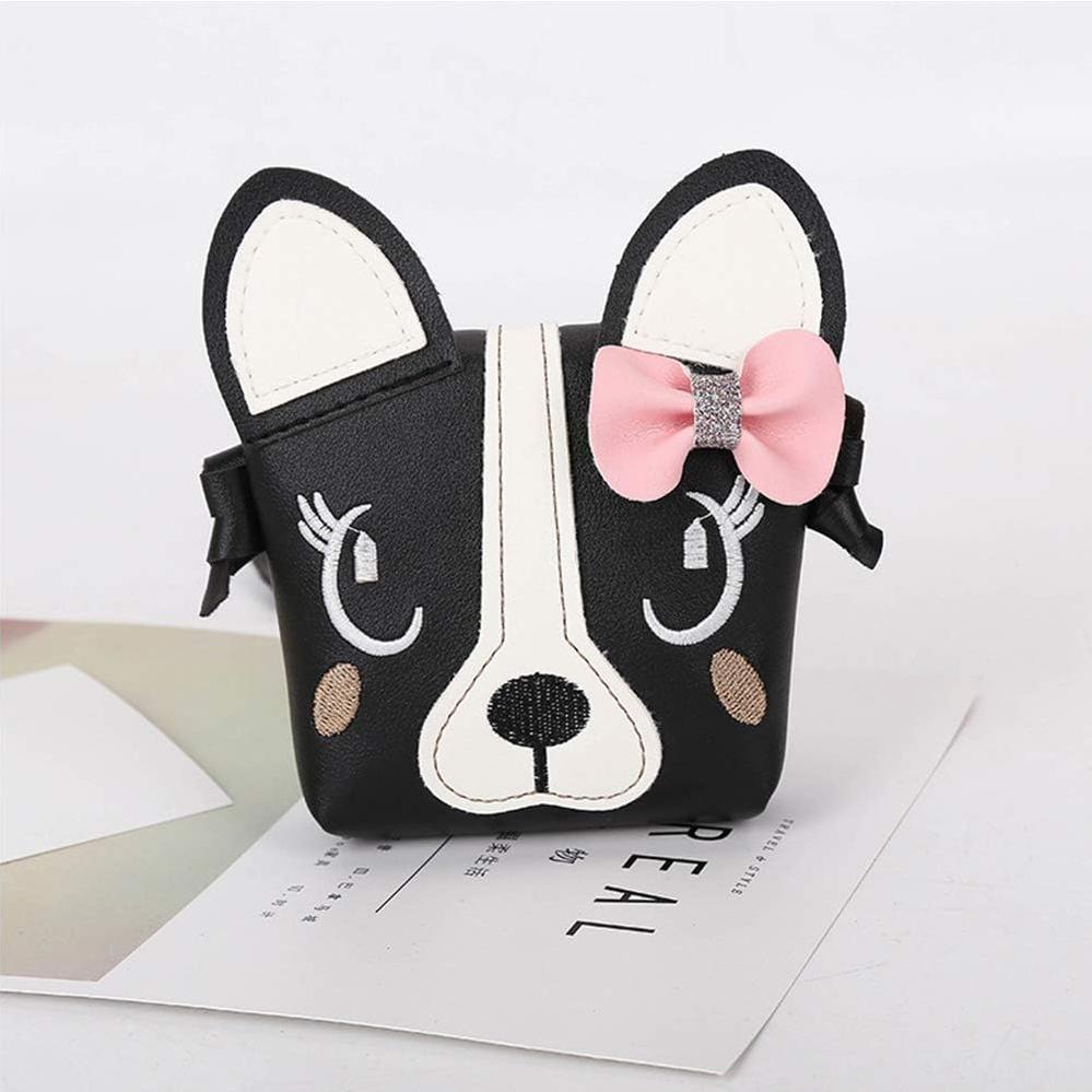 Mochila de Hombro para Niña Jienclound con Diseño de Perro - Negro