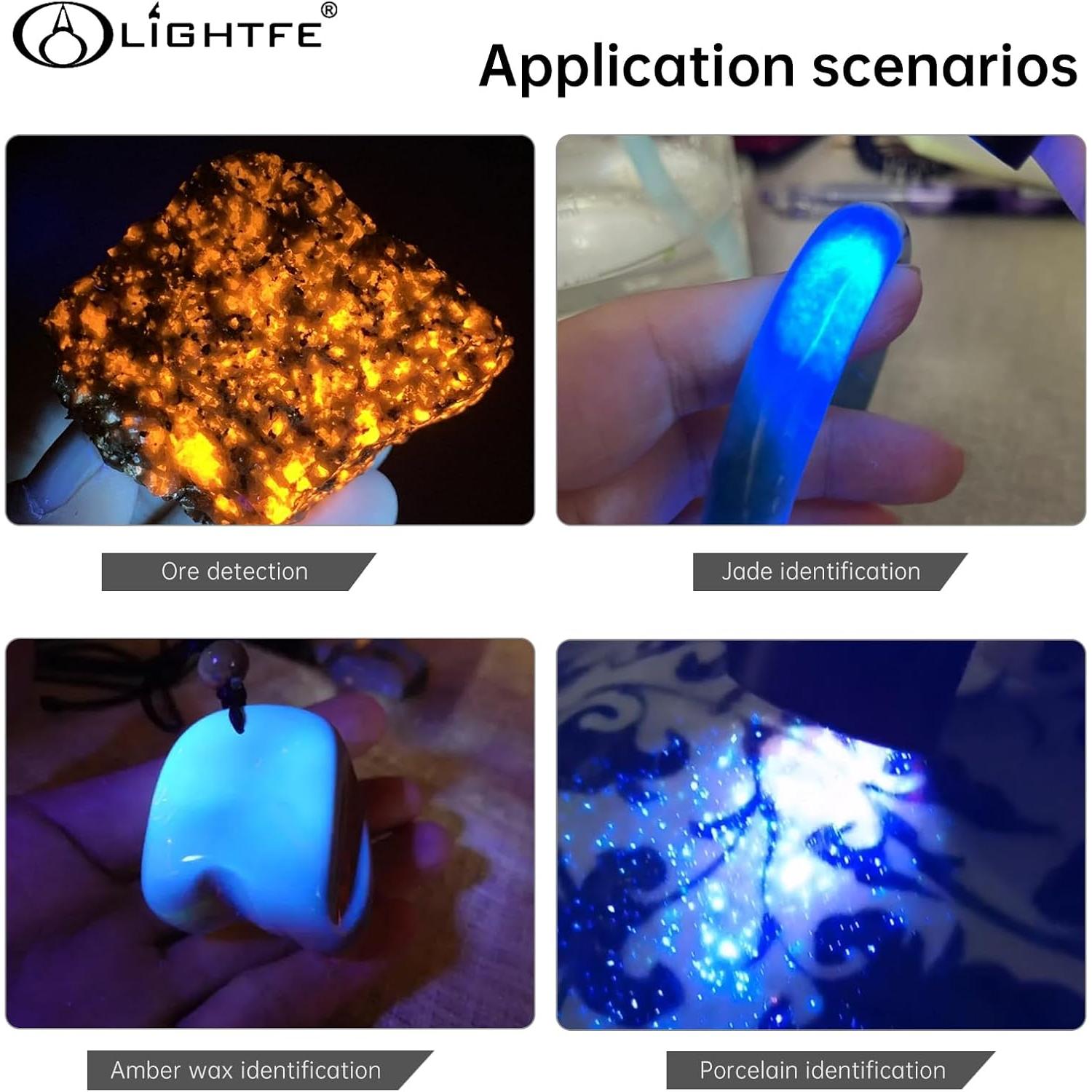 Linterna UV Recargable LIGHTFE Mini05D 365nm Compacta