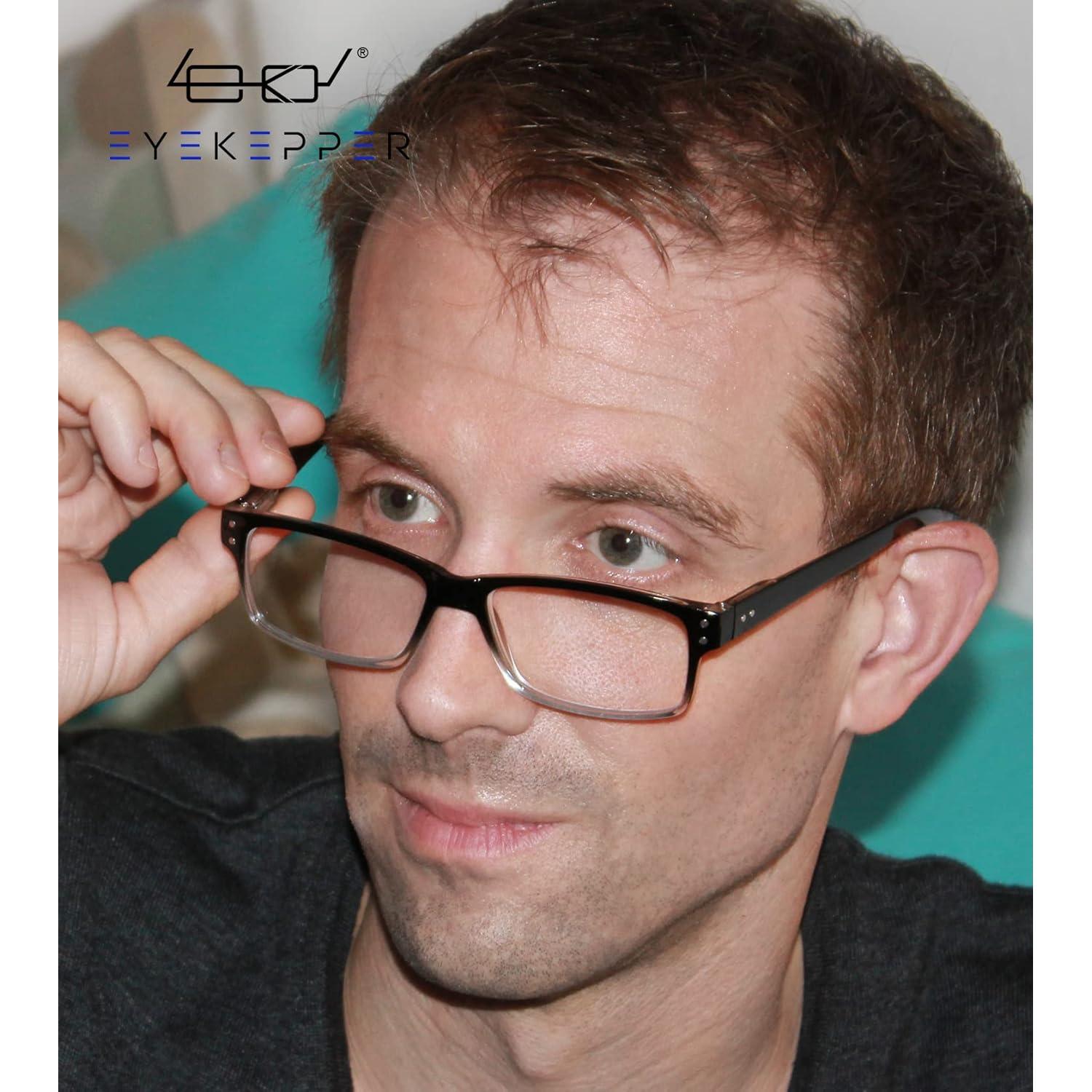 Gafas de Lectura Eyekepper 5 Paquete Hombres 1.5x Claras