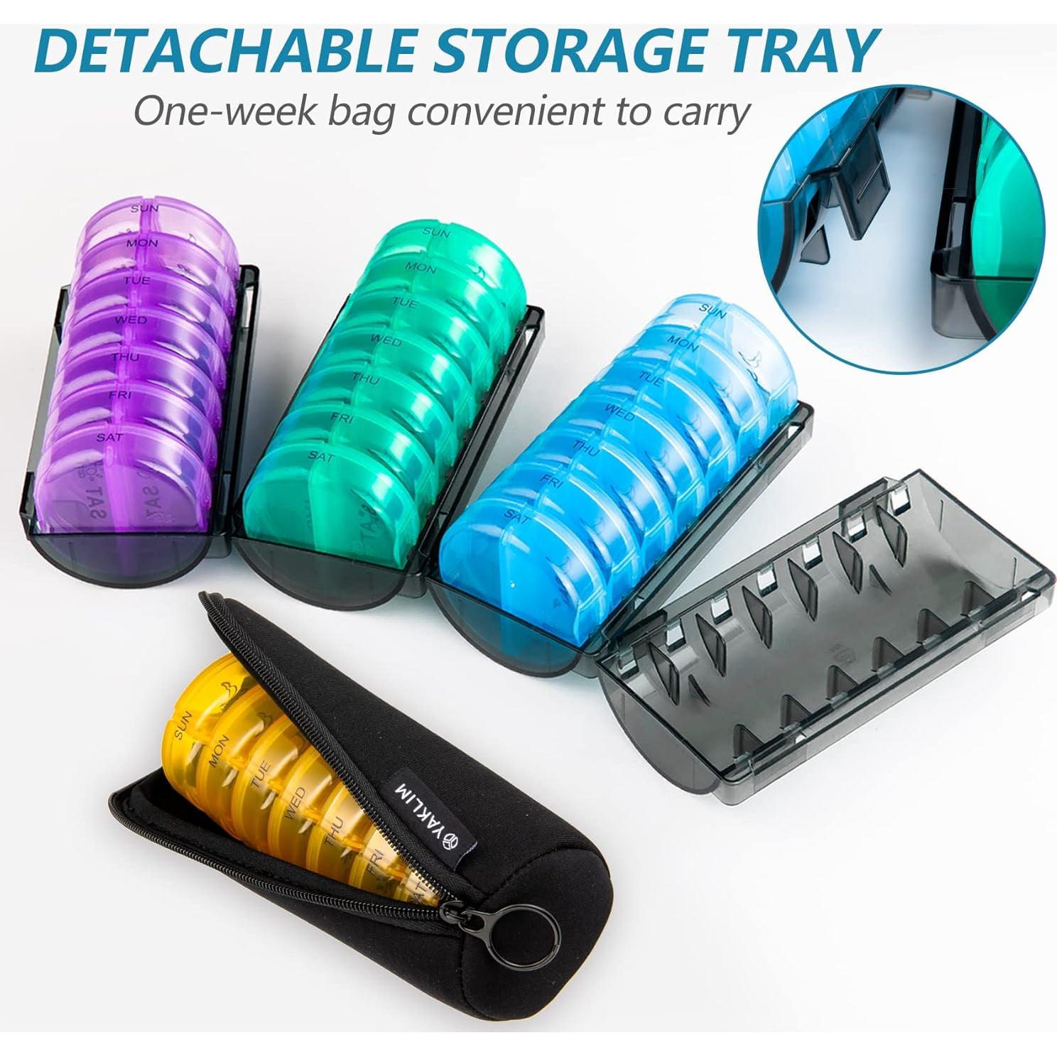 Organizador de Pastillas Mensual Yaklim 28 Días AM PM XL