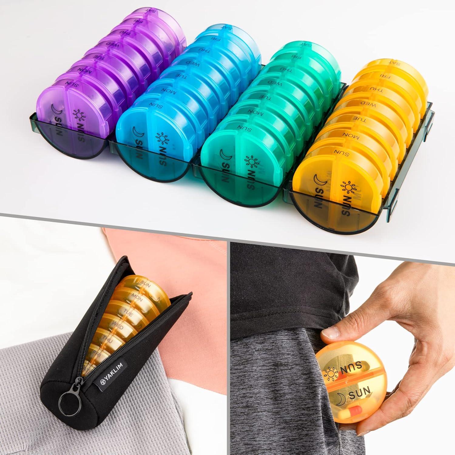 Organizador de Pastillas Mensual Yaklim 28 Días AM PM XL