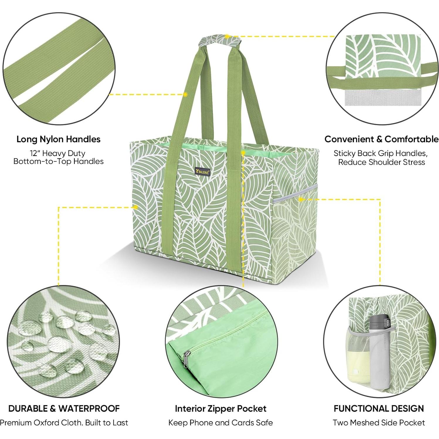 Bolsa de Utilidad Extra Grande BALEINE 34L Plegable Follaje Antiguo