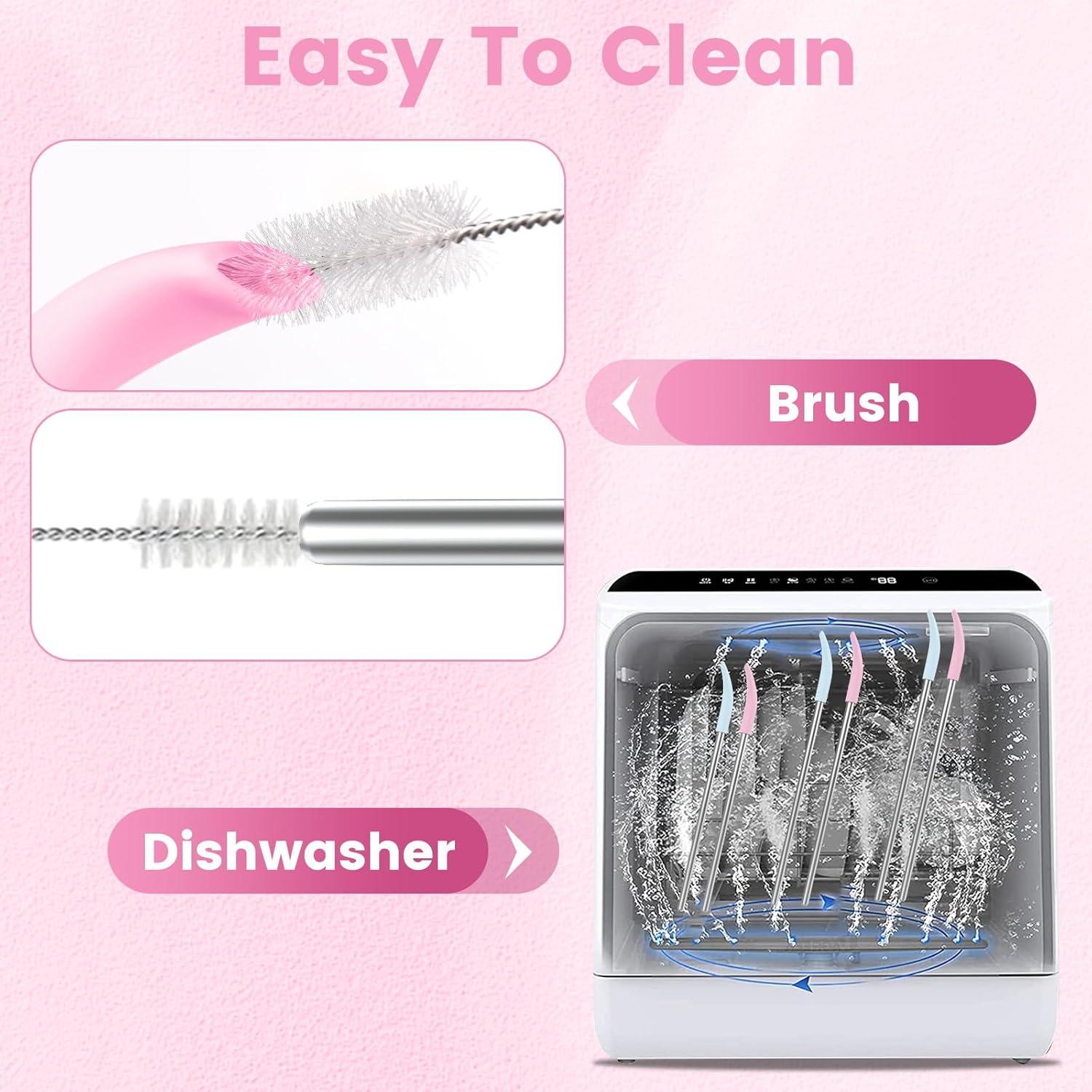 Popotes Antienvejecimiento Reutilizables OUTXE 6 Pcs 8 mm