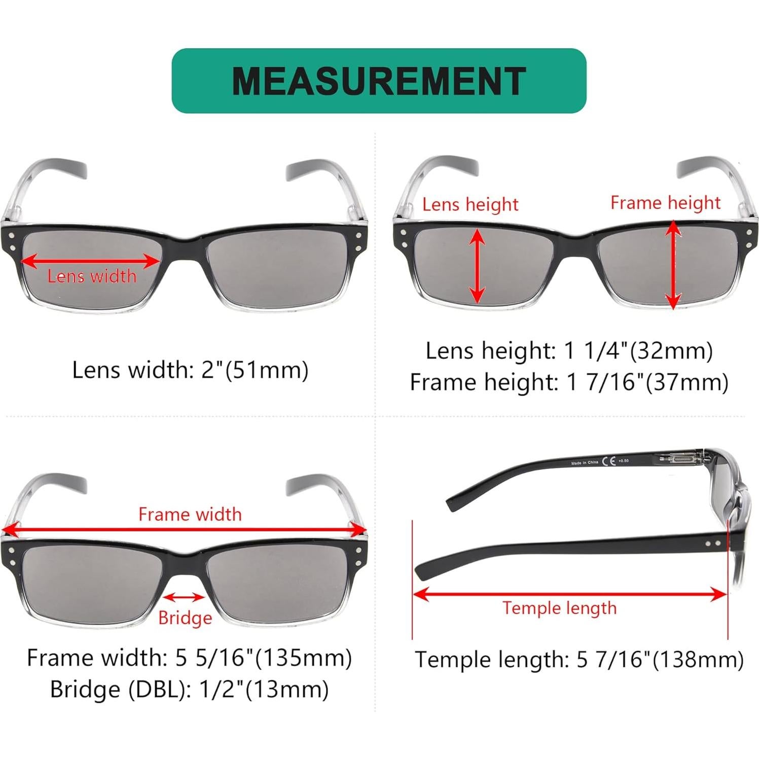 Gafas de Lectura Eyekepper 5 Paquete Hombres 2.75x Gris