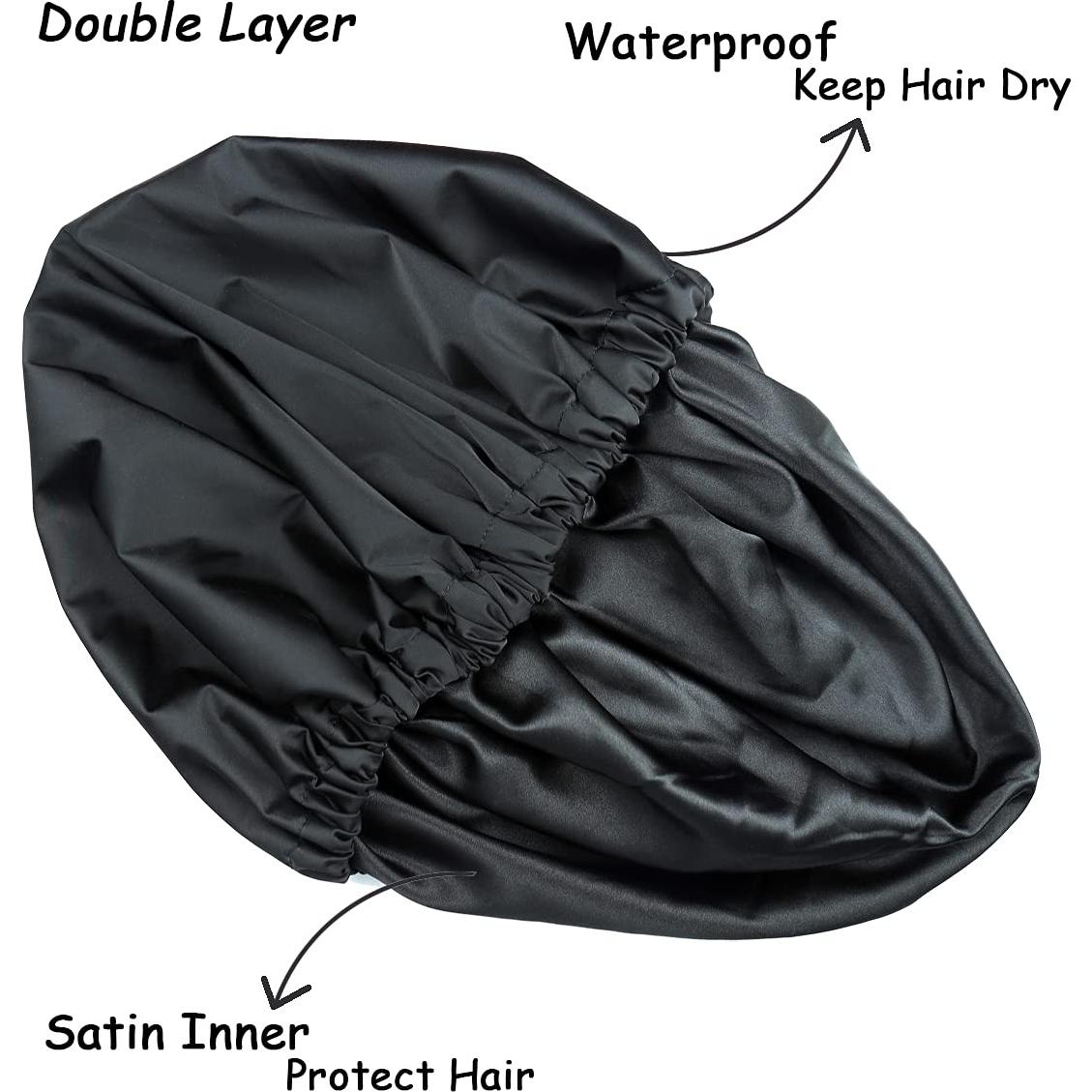 Gorro de Ducha Jumbo Heerf para Cabello Largo y Rizado