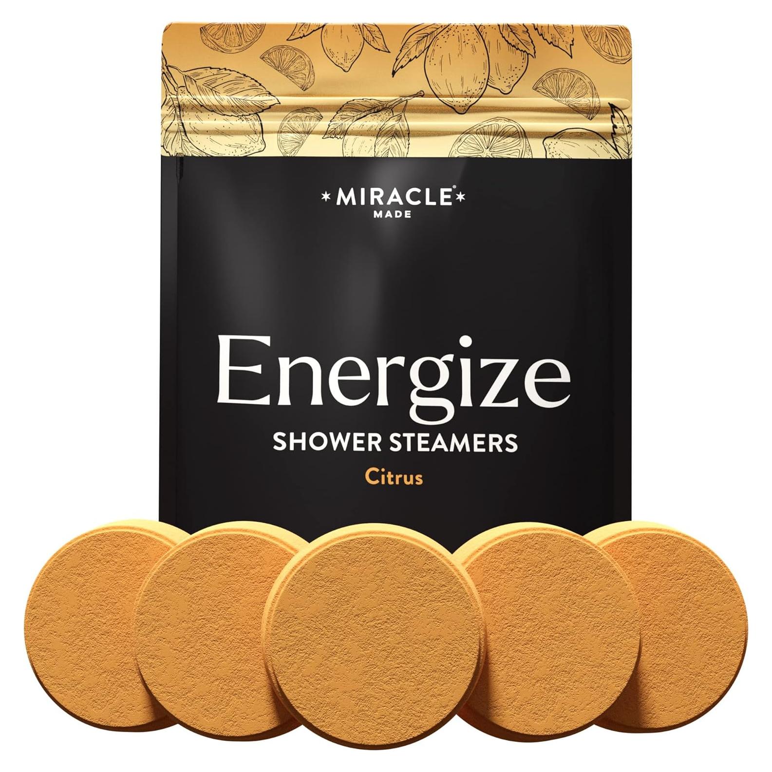 Pastillas de Vapor de Ducha Milagro Hecho - Cítricos y Menta - 15 Tabletas