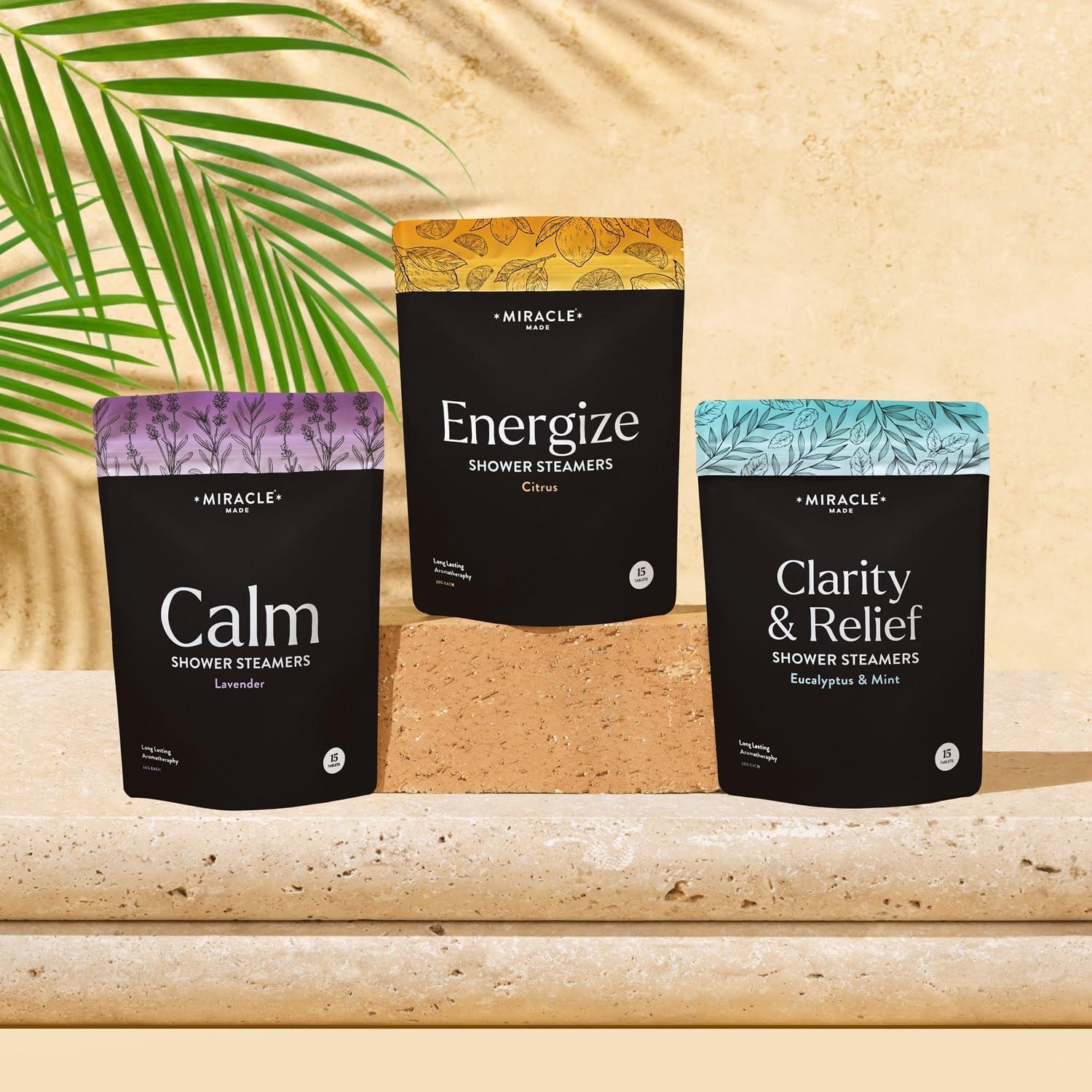 Pastillas de Vapor de Ducha Milagro Hecho - Cítricos y Menta - 15 Tabletas