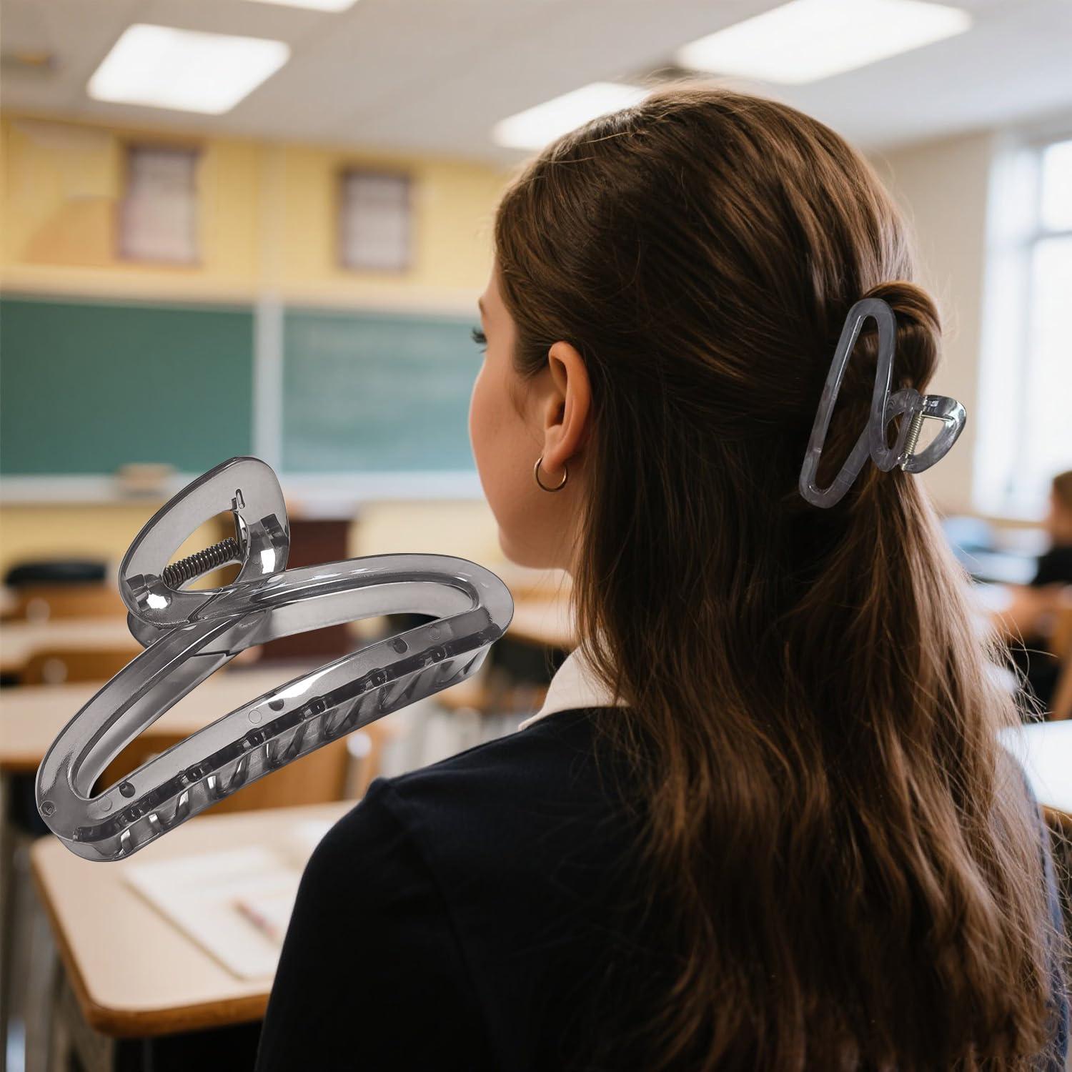 Pinzas para el cabello Nalodu, 10.9 cm, paquete de 4 colores