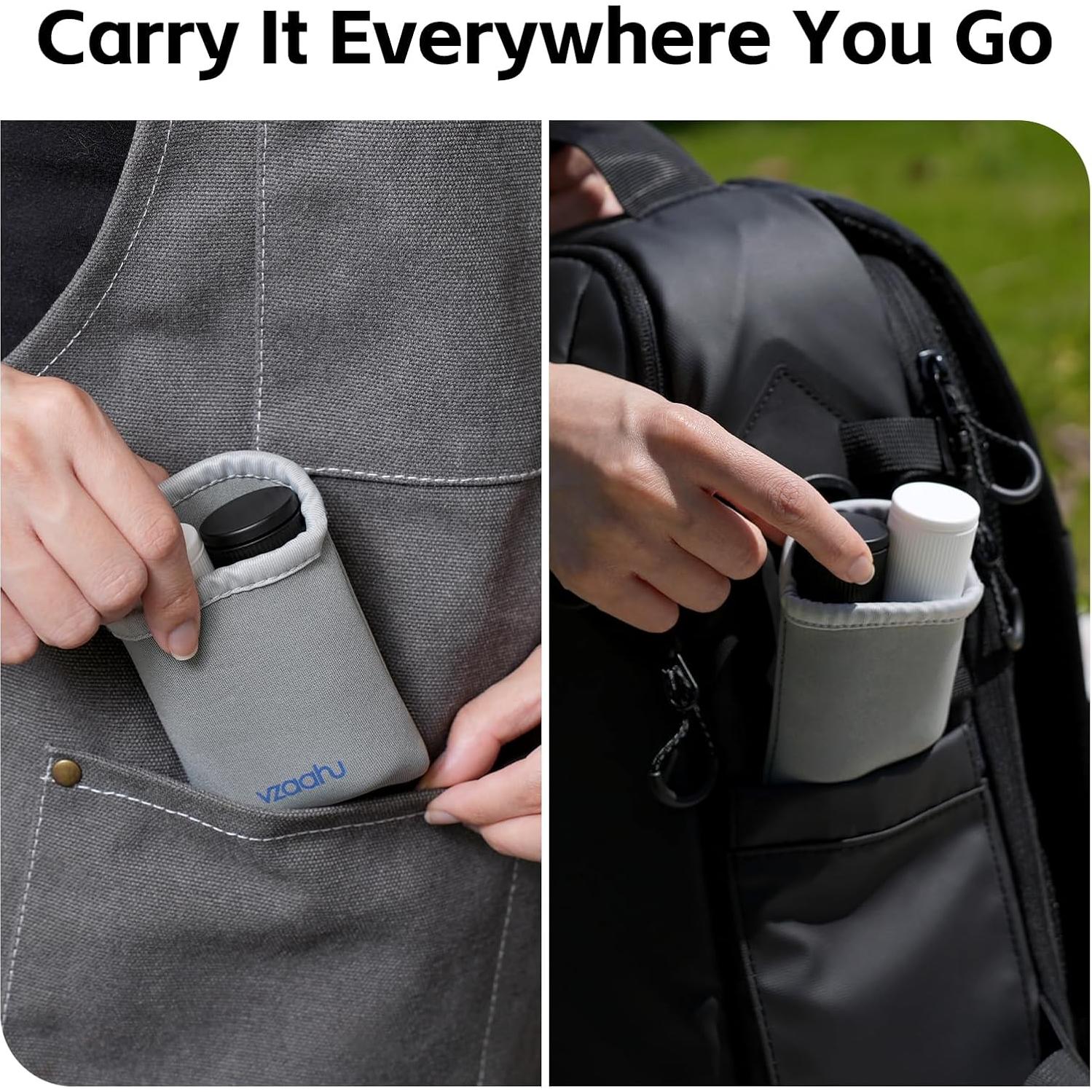 Set Mini Molinillos de Sal y Pimienta vzaahu Negro y Blanco