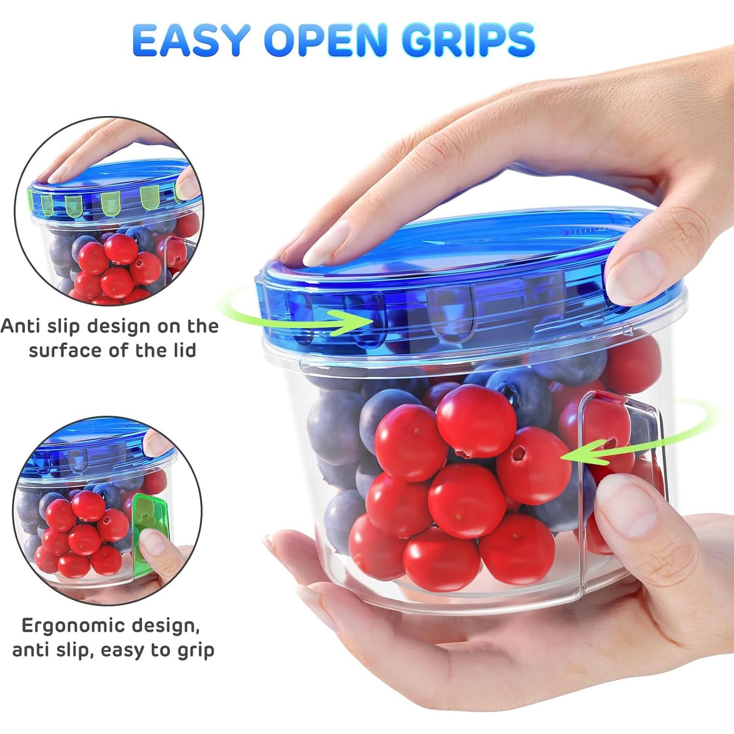 Contenedores de Almacenamiento Herméticos HOMETALL 6 Pzas 473ml