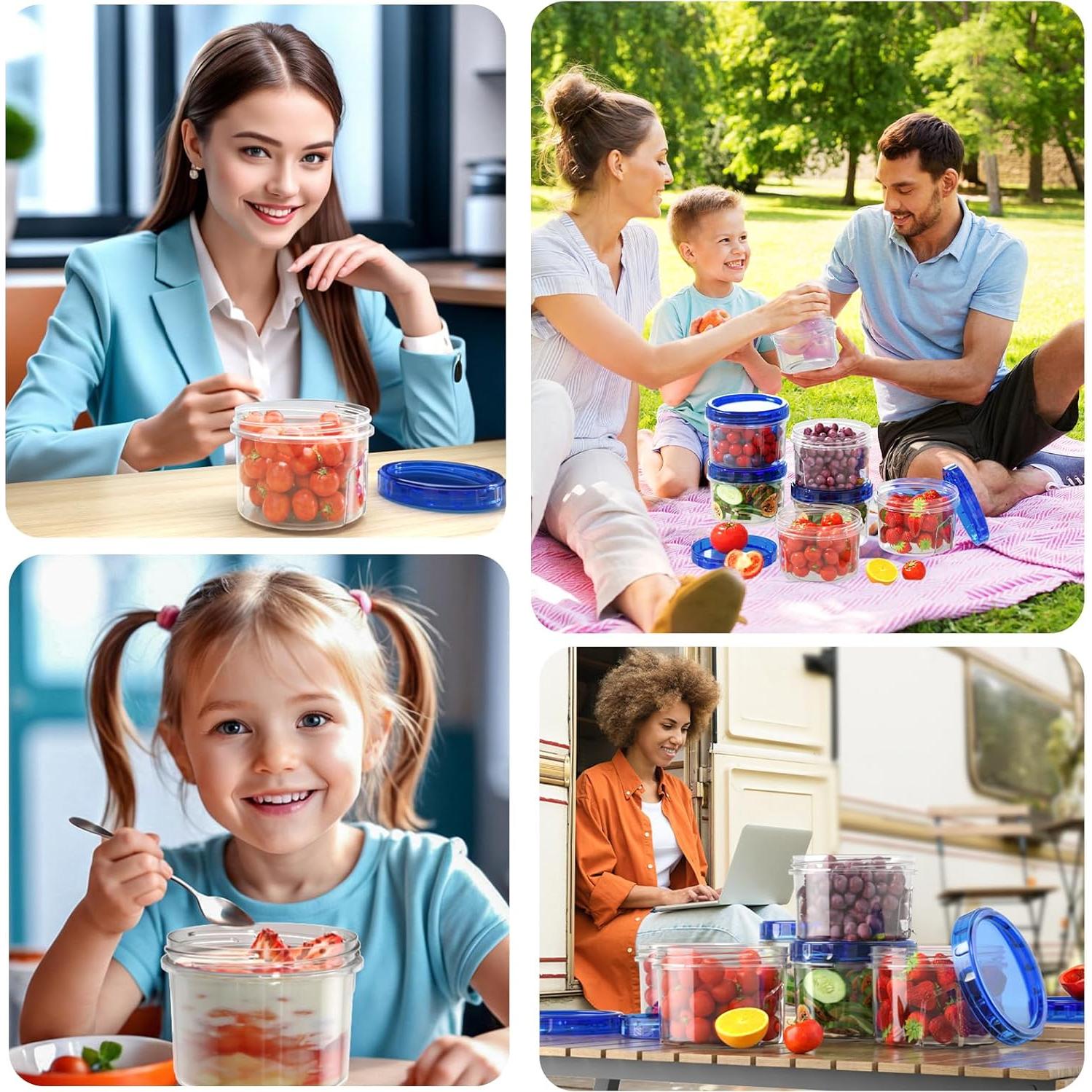 Contenedores de Almacenamiento Herméticos HOMETALL 6 Pzas 473ml