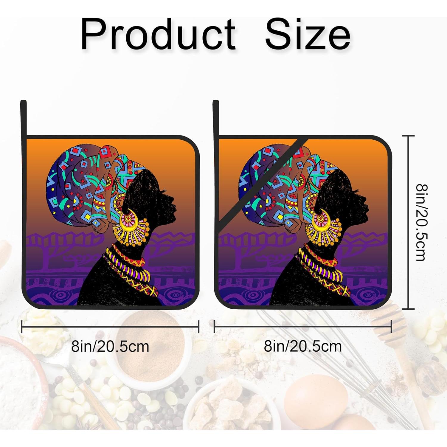 Juego de 2 Agarraderas de Cocina Gearsly Resistente al Calor