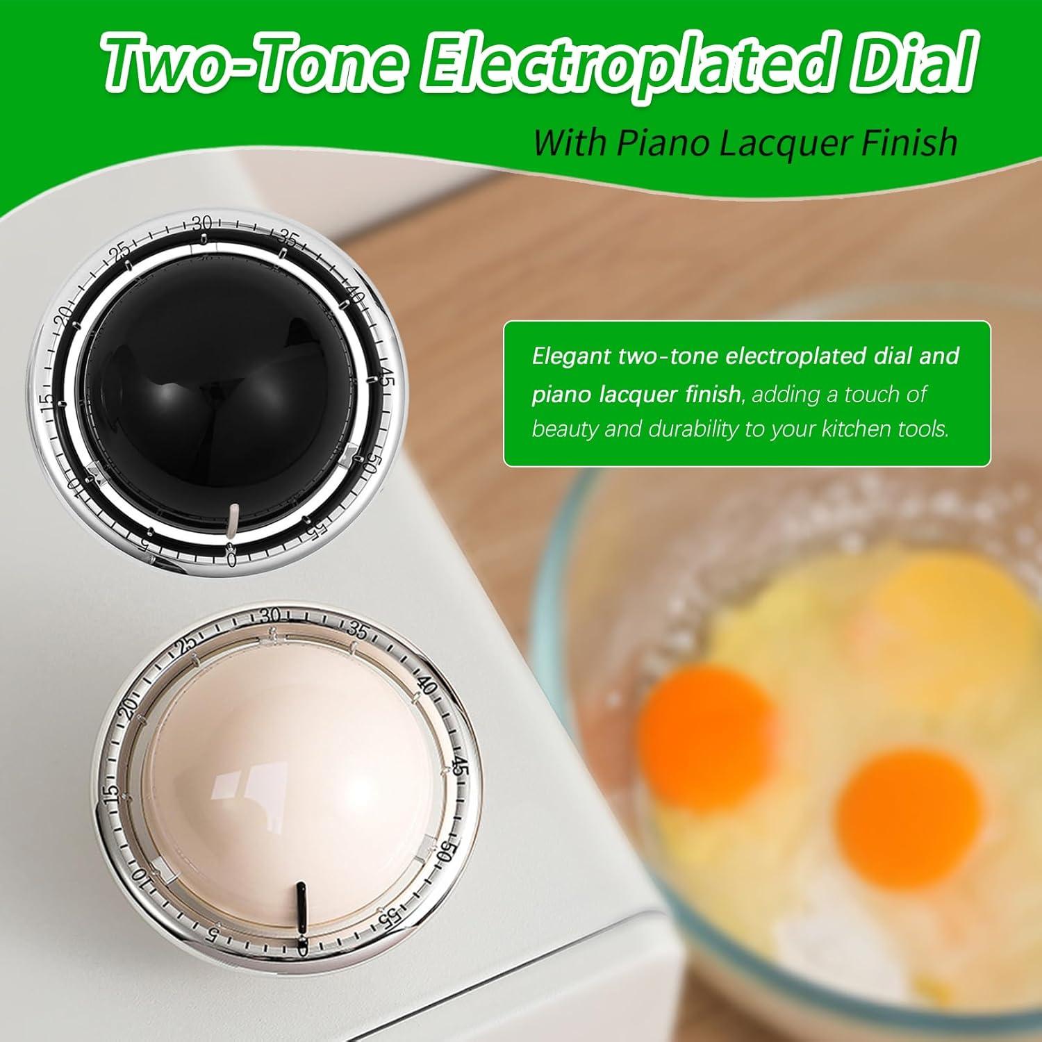 Temporizador de Cocina Mecánico HEMIPLEGIA 60 Minutos Negro