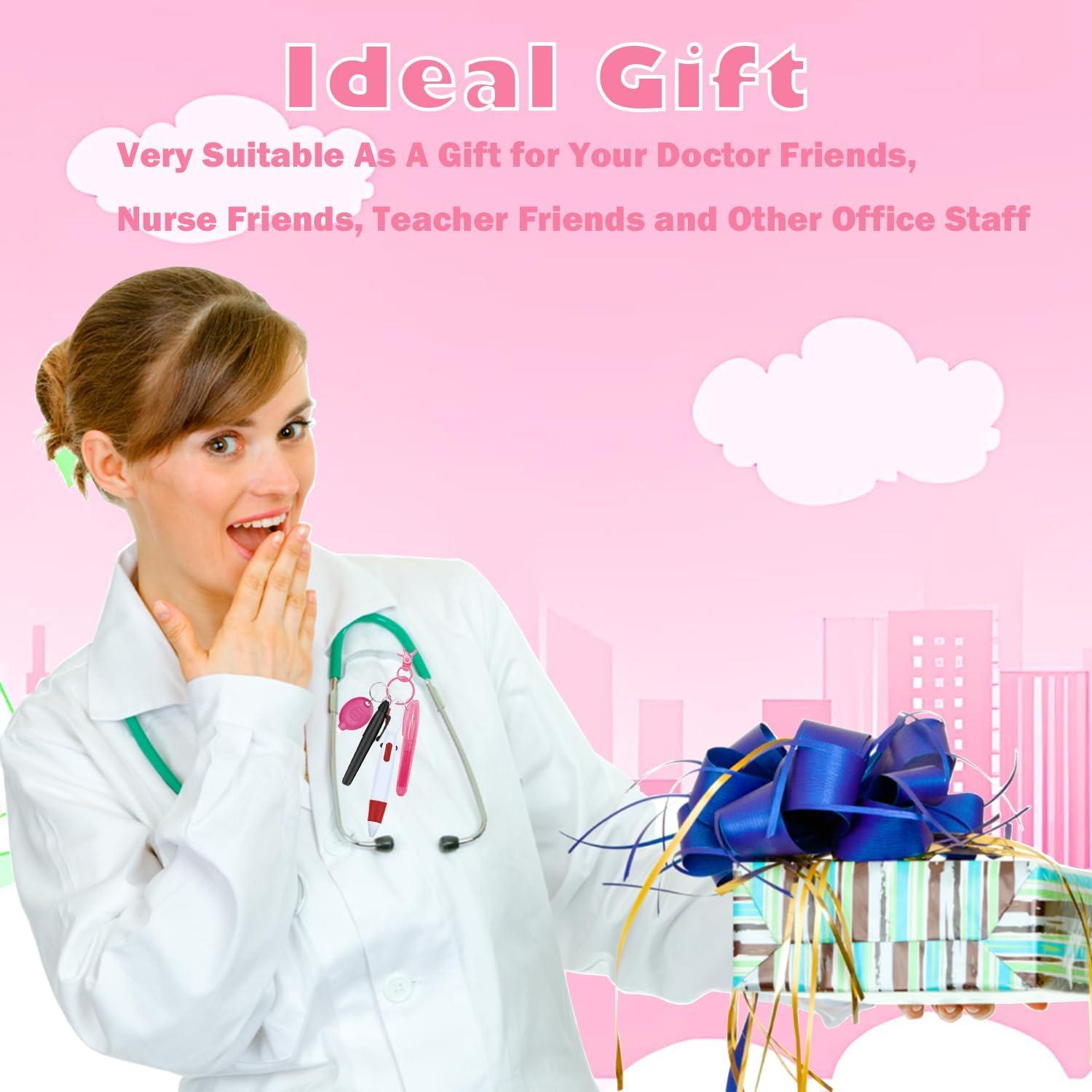 Juego de bolígrafos para enfermeras Daemson - 6 piezas Rosa