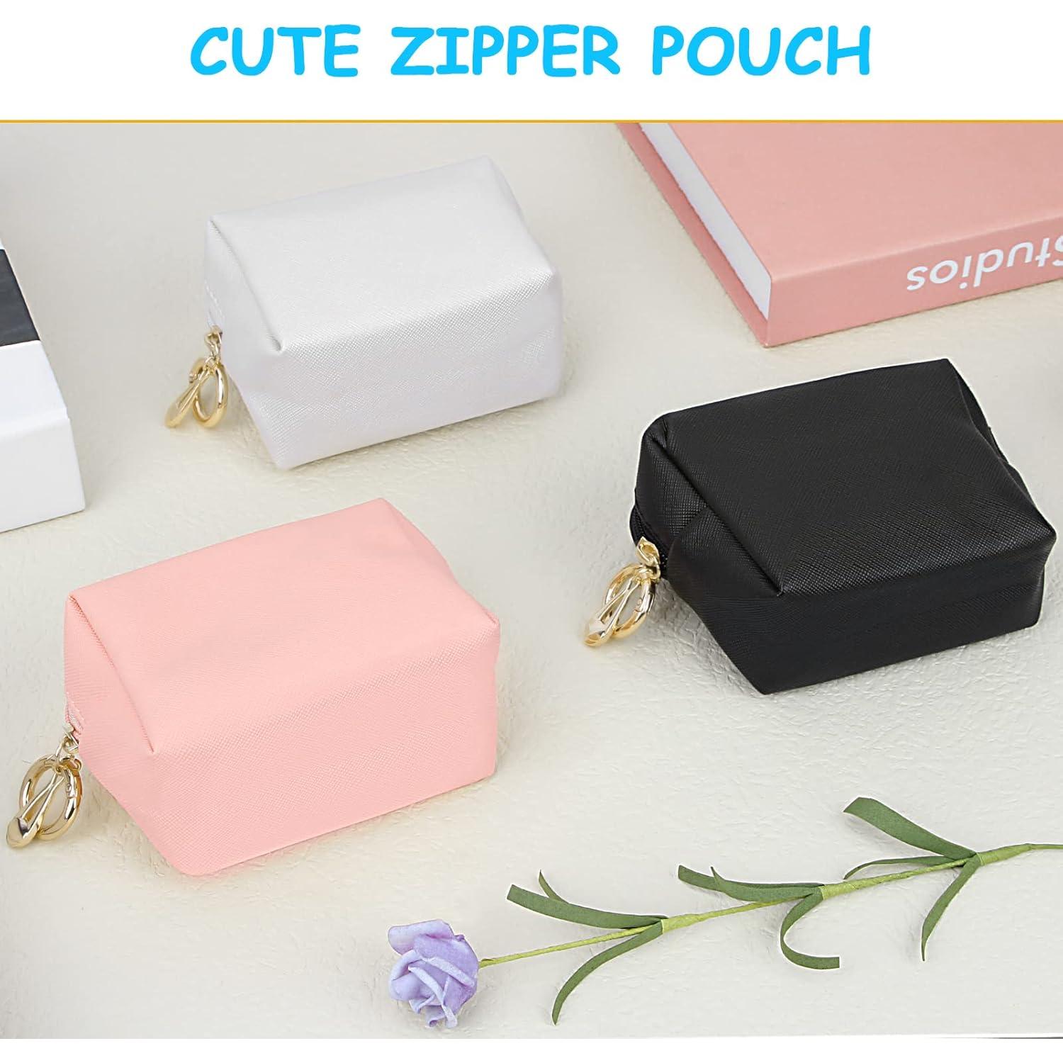 Bolsa de Maquillaje Mini Desing Wish Cuero PU Negro 9.4x7.6cm