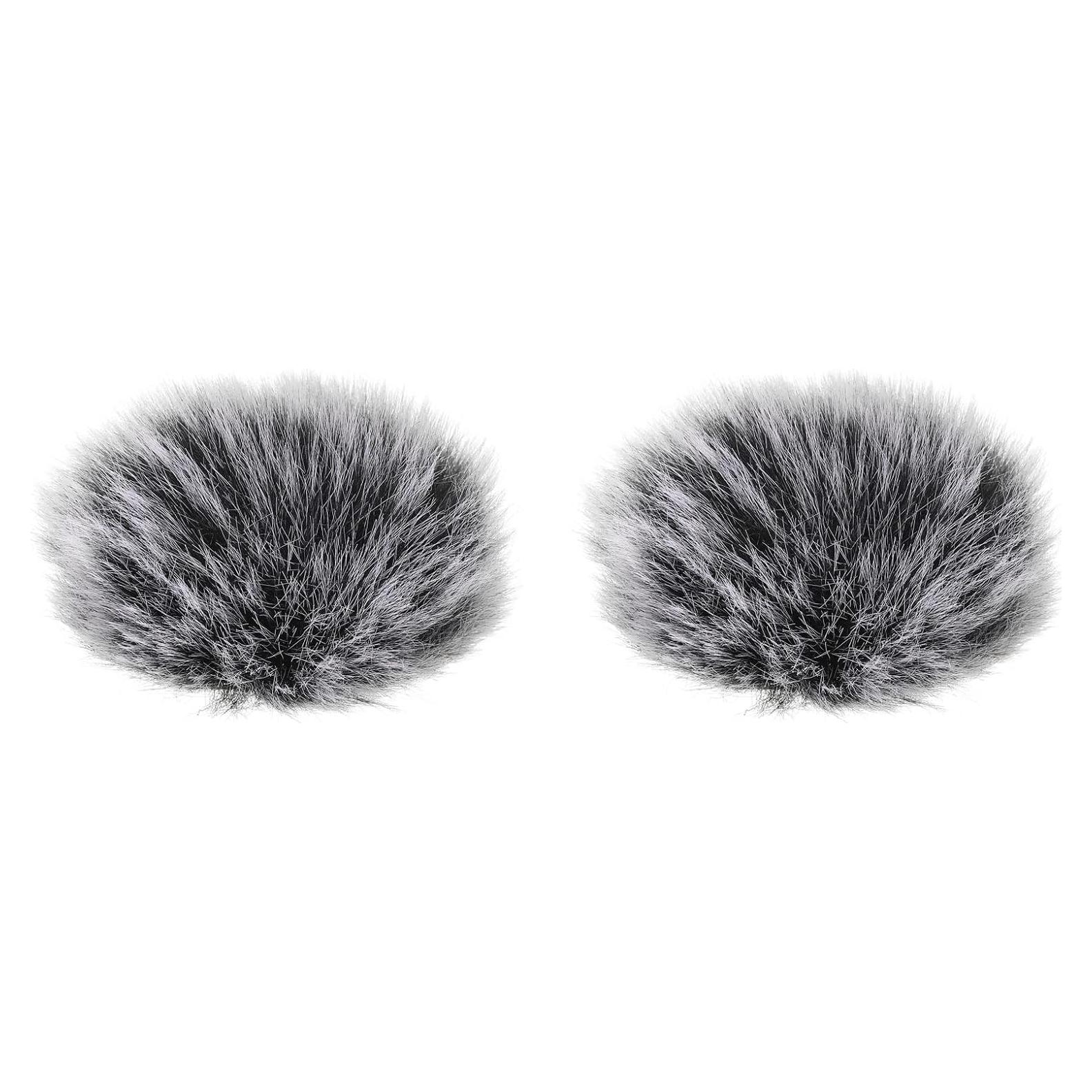 Funda de Micrófono Peluda PATIKIL 6mm x 60mm 2 Piezas