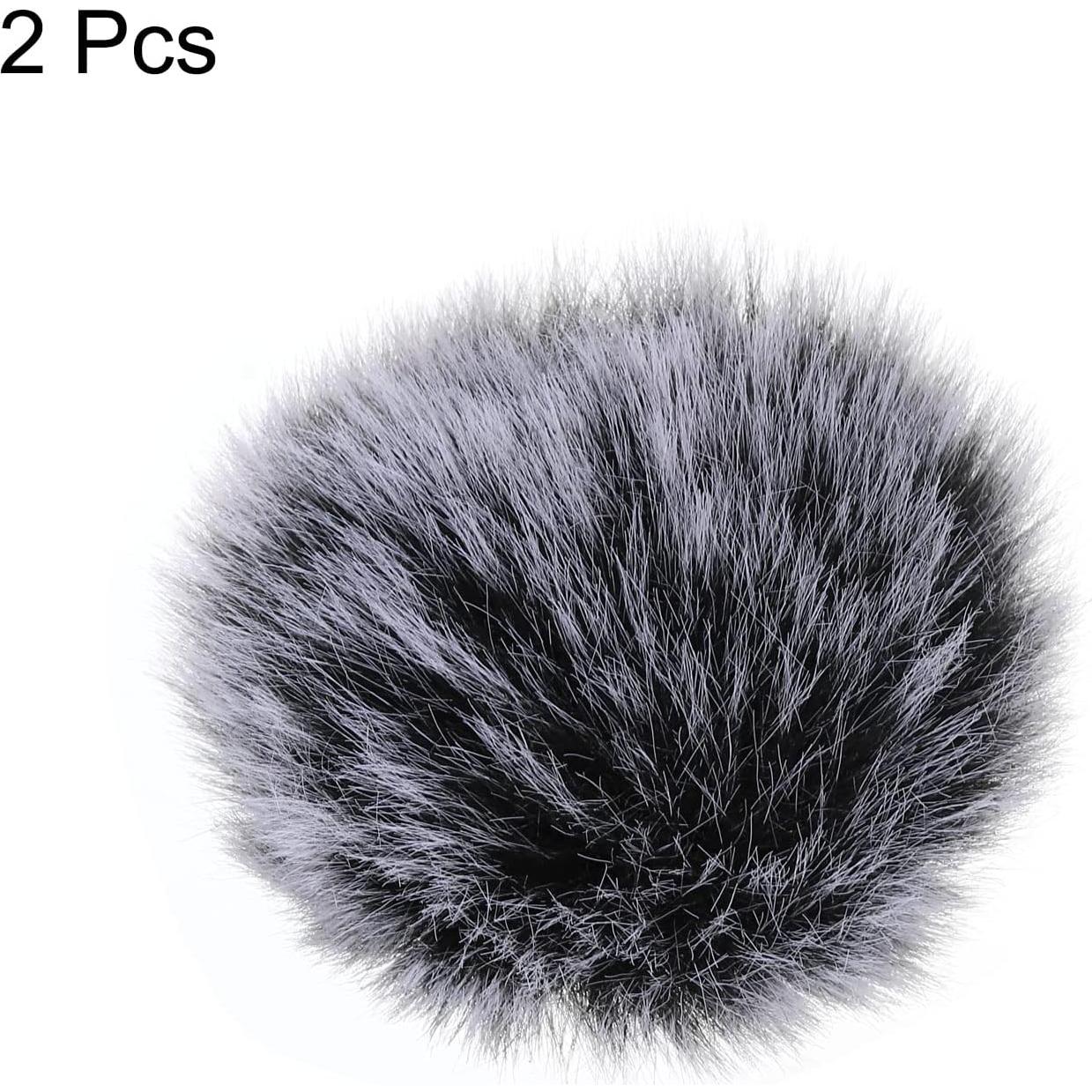 Funda de Micrófono Peluda PATIKIL 6mm x 60mm 2 Piezas