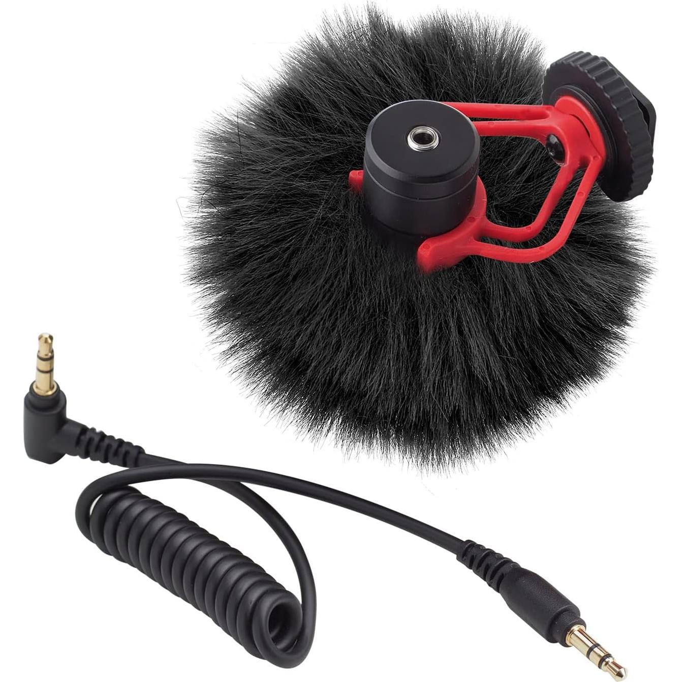 Funda de Micrófono Peluda PATIKIL 6mm x 60mm 2 Piezas