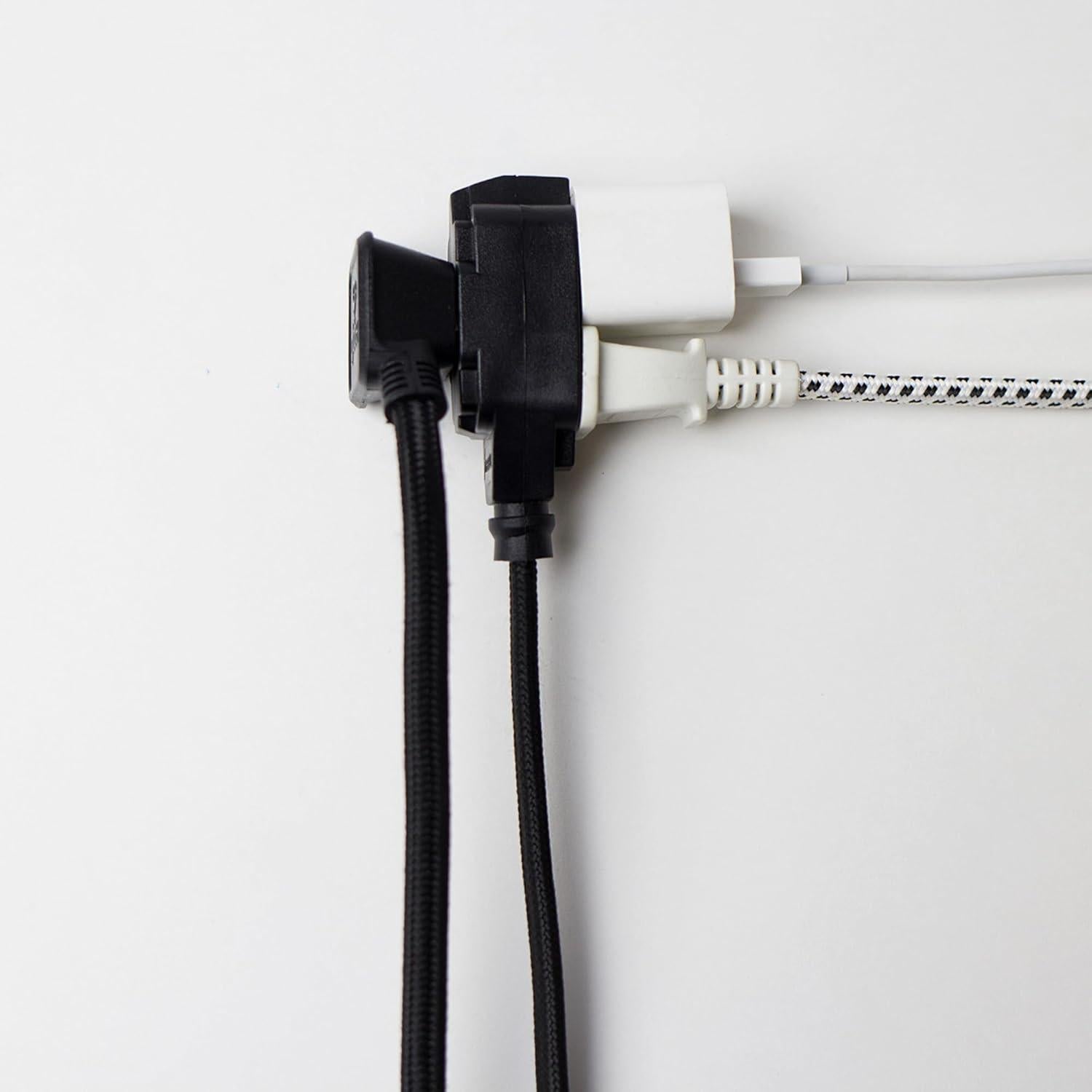 Cable de Extensión de Tela Globe Electric 2.7m 3 Salidas