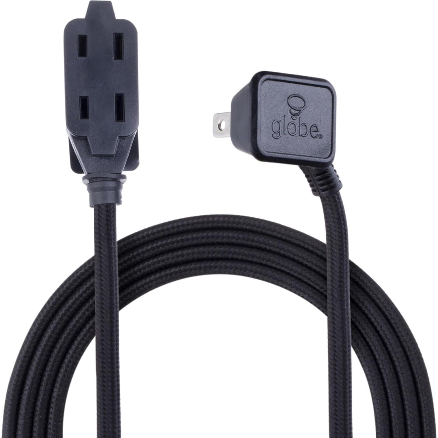 Cable de Extensión de Tela Globe Electric 2.7m 3 Salidas