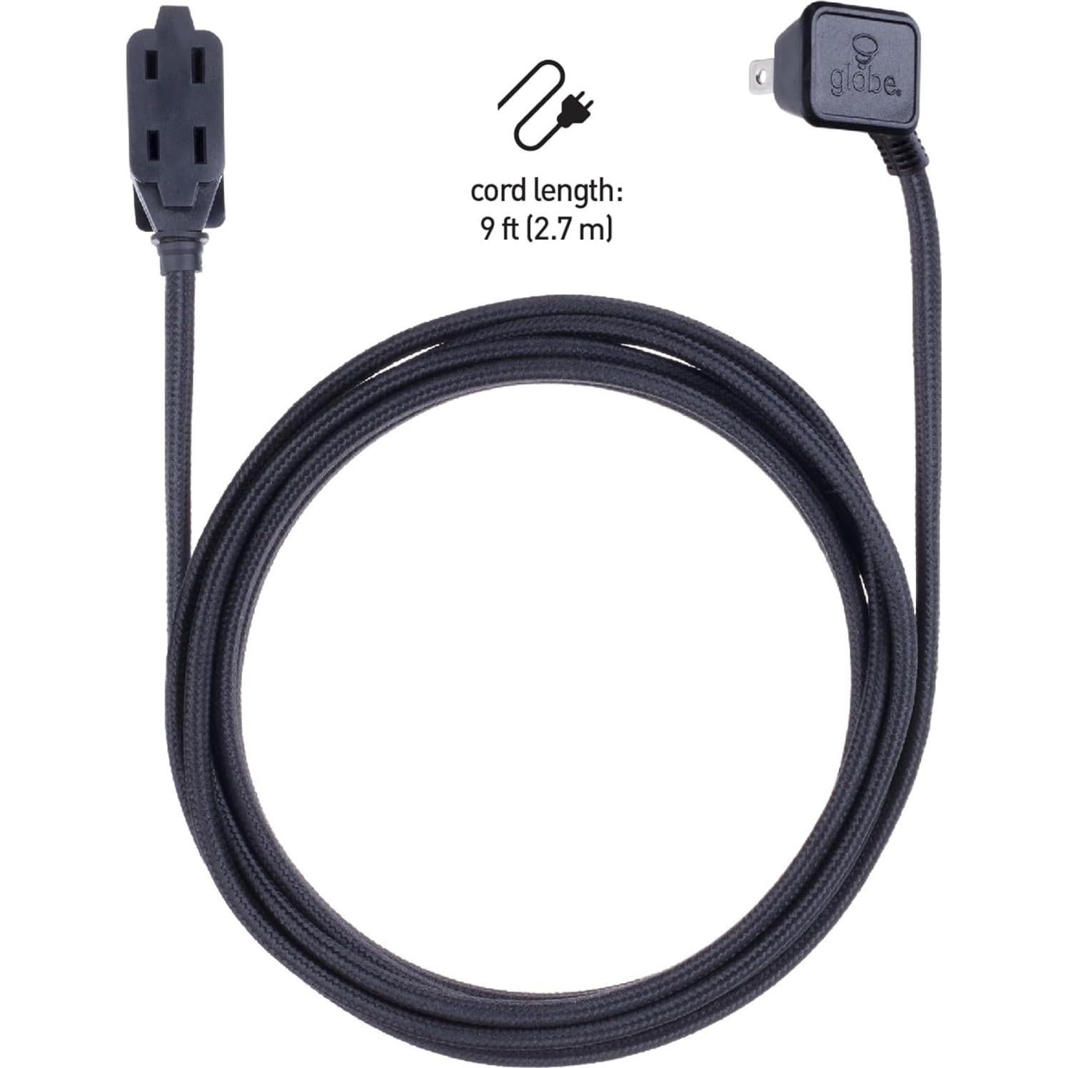 Cable de Extensión de Tela Globe Electric 2.7m 3 Salidas