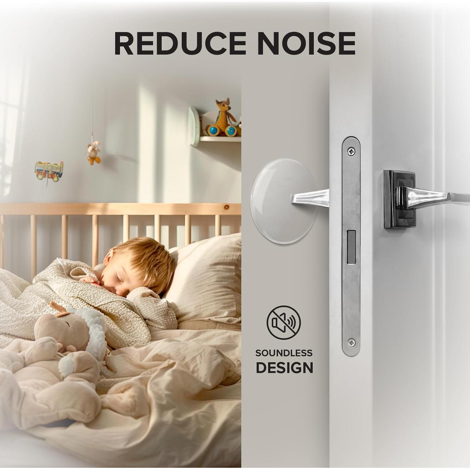 Topes de Puerta X-Protector 5.08 cm - 6 Piezas Silicona Transparente