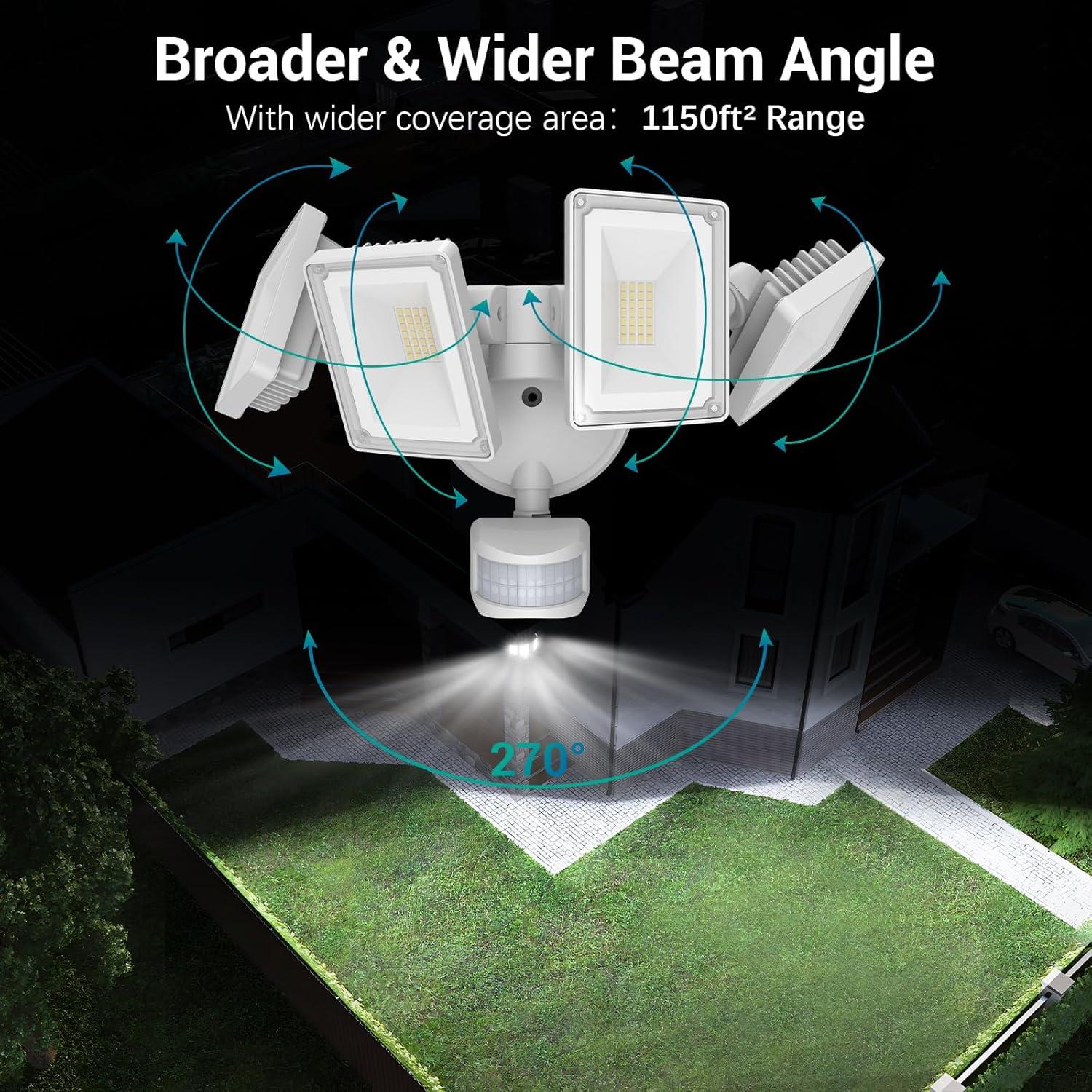 Luz de Seguridad LED USTELLAR 100W 10000LM con Sensor y Control Remoto