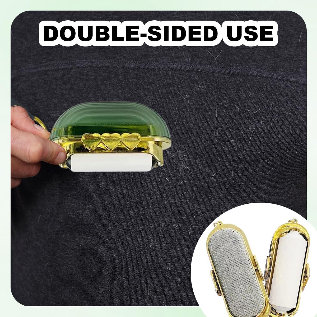 Rodillo Quitapelusas Portátil Esimple Verde con 4 Rollos Repuesto