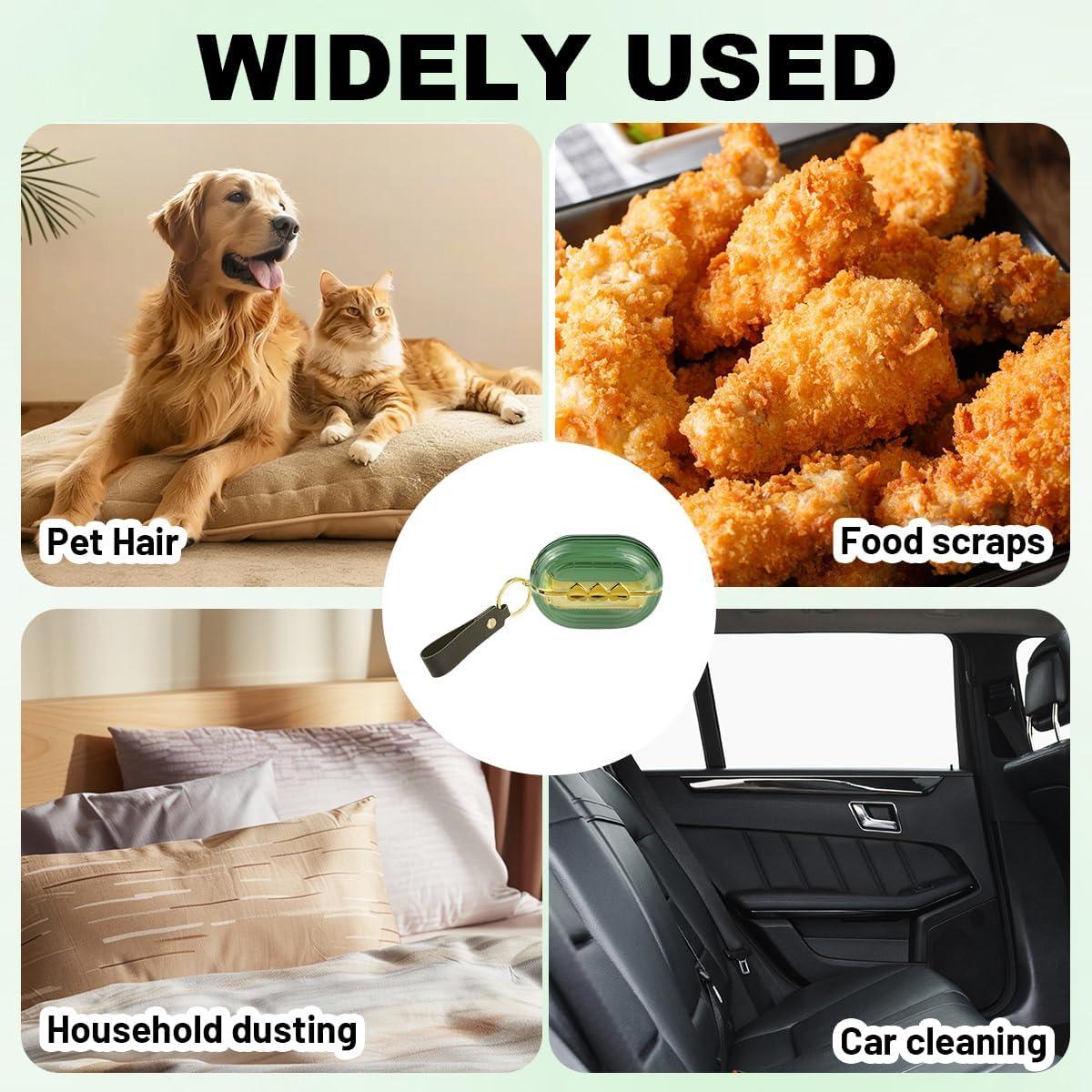 Rodillo Quitapelusas Portátil Esimple Verde con 4 Rollos Repuesto