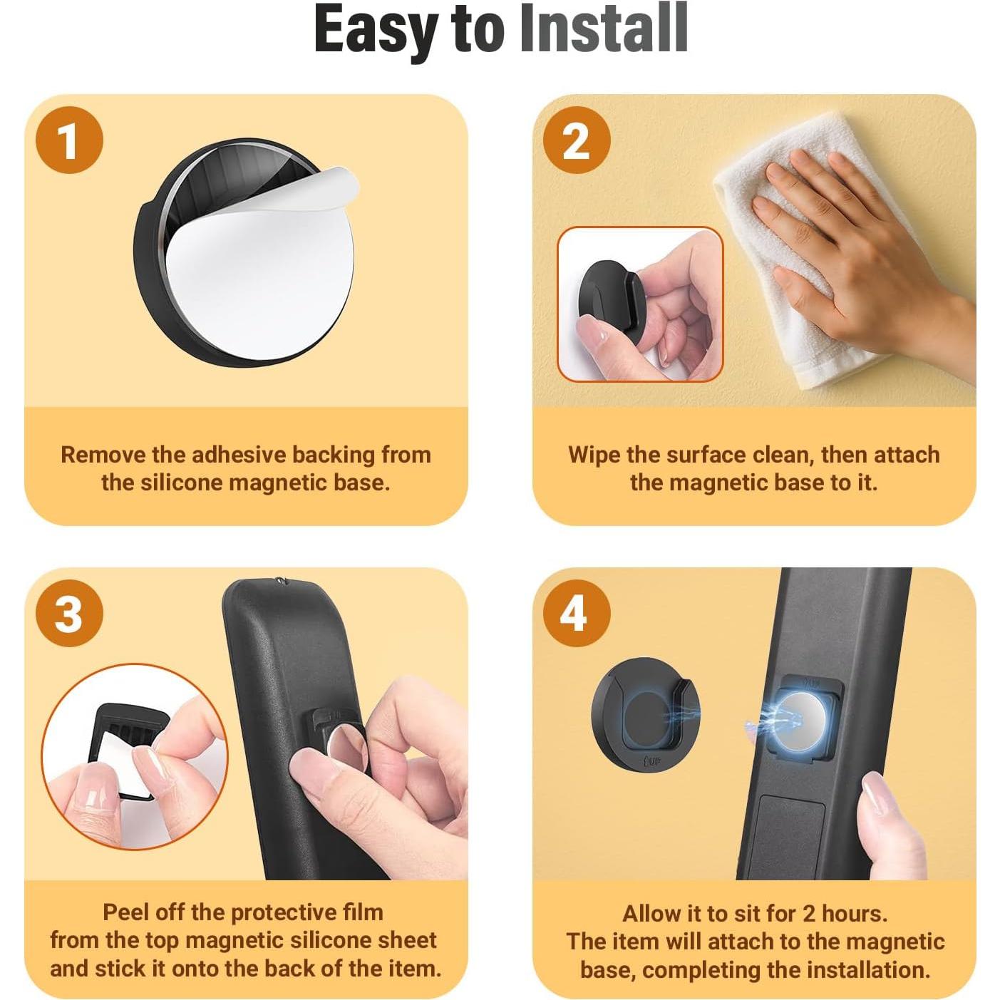 Soporte Magnético para Control Remoto 5PCS 365Home - Organizador Pared