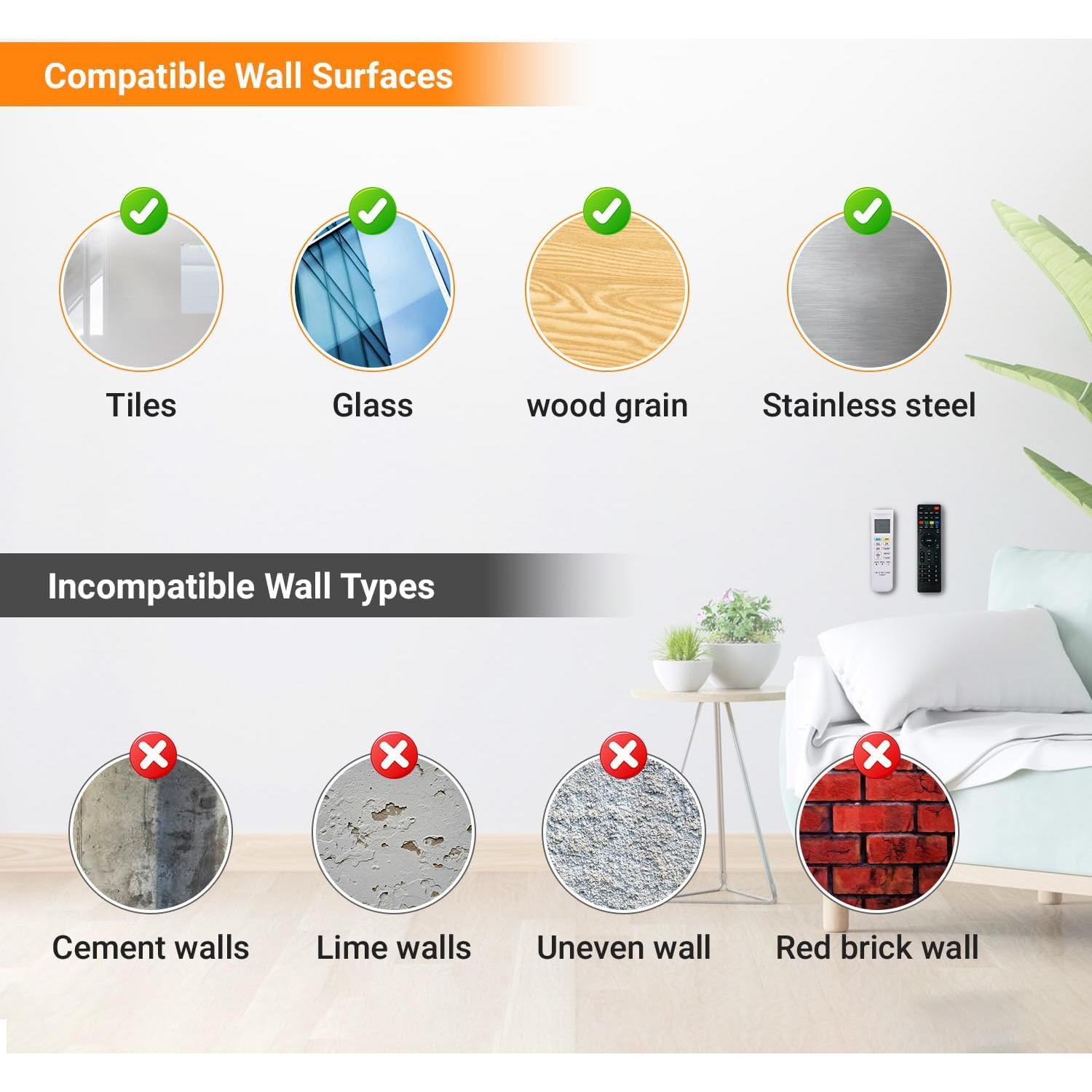 Soporte Magnético para Control Remoto 5PCS 365Home - Organizador Pared