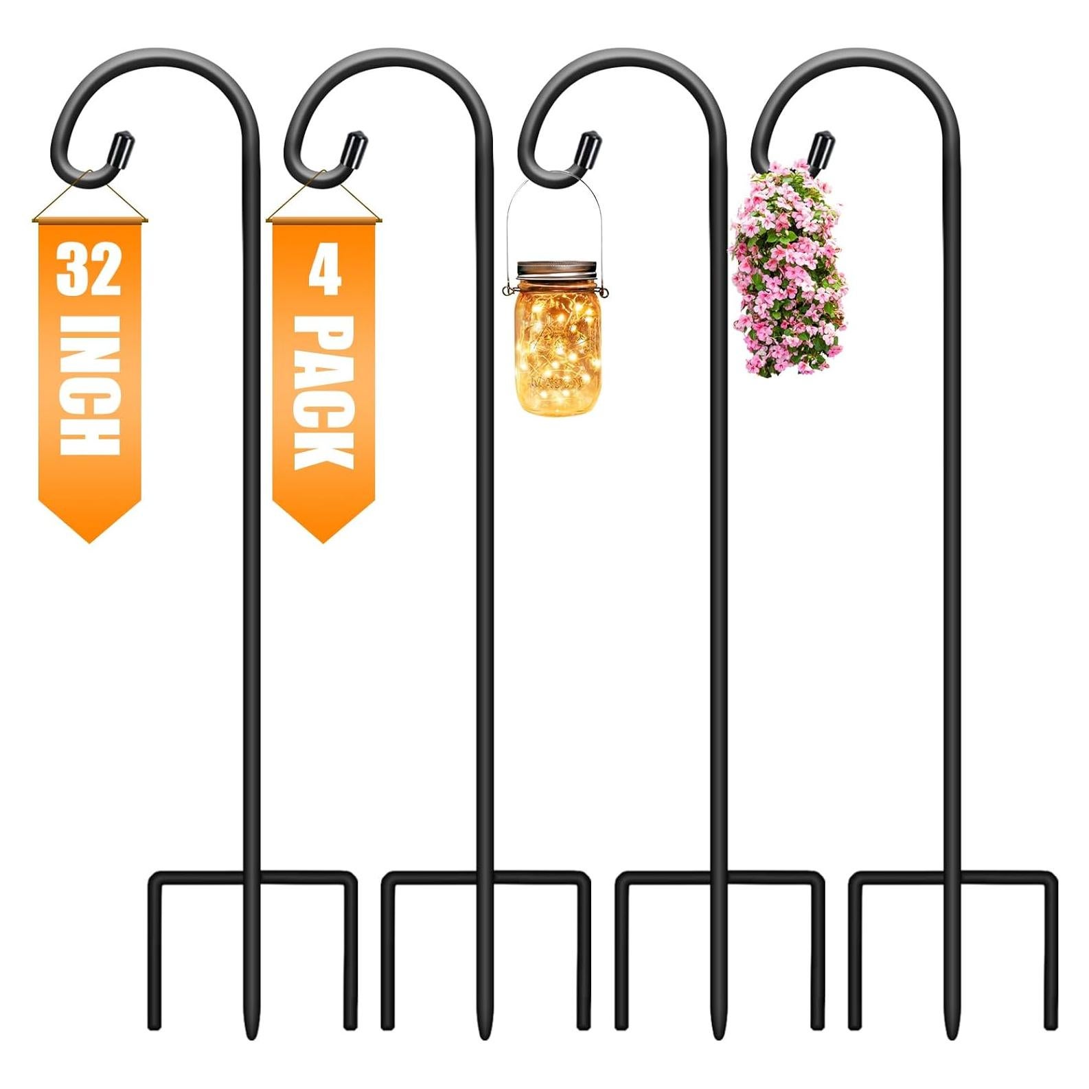 Ganchos de Jardín Gtongoko 81 cm Ajustables Paquete de 4