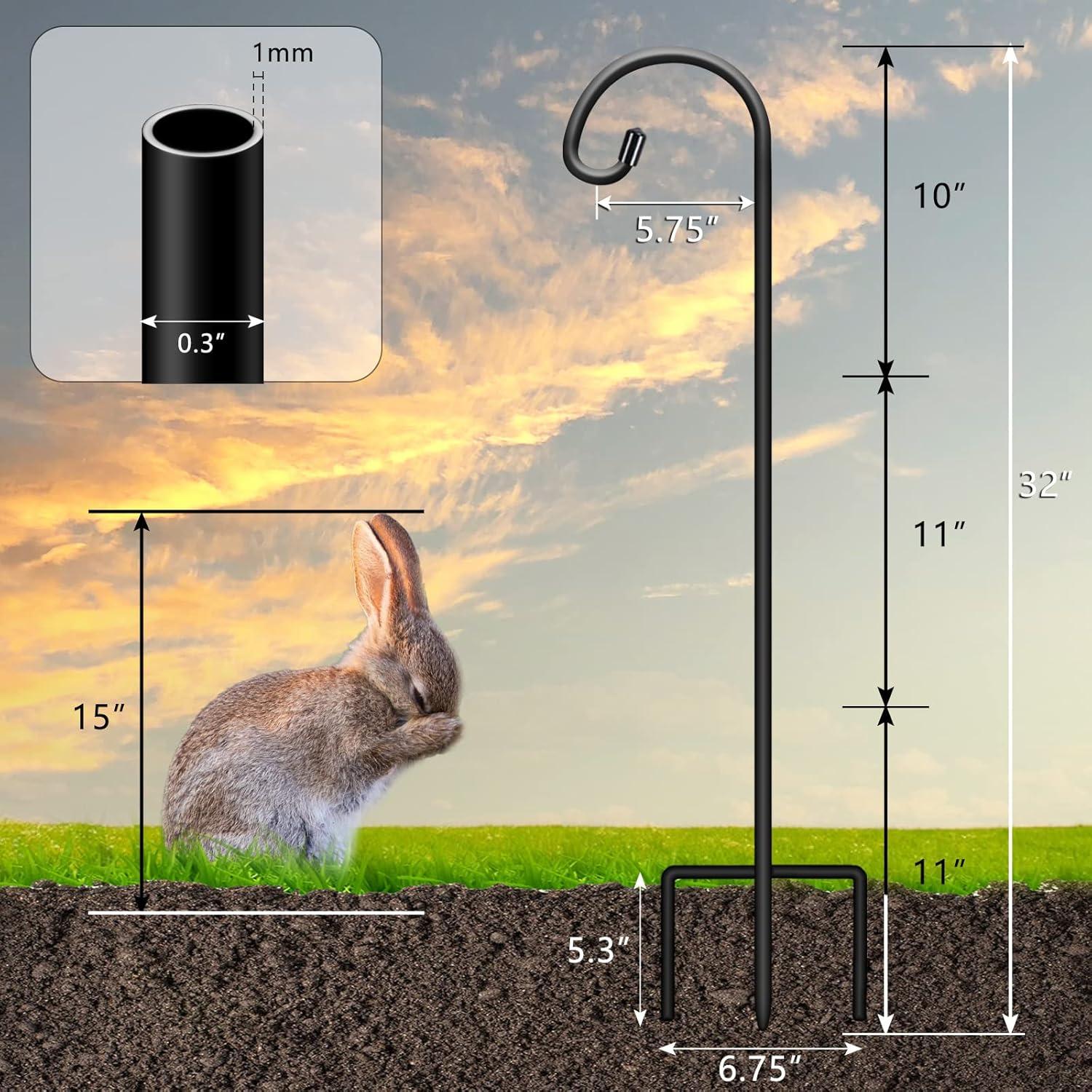 Ganchos de Jardín Gtongoko 81 cm Ajustables Paquete de 4